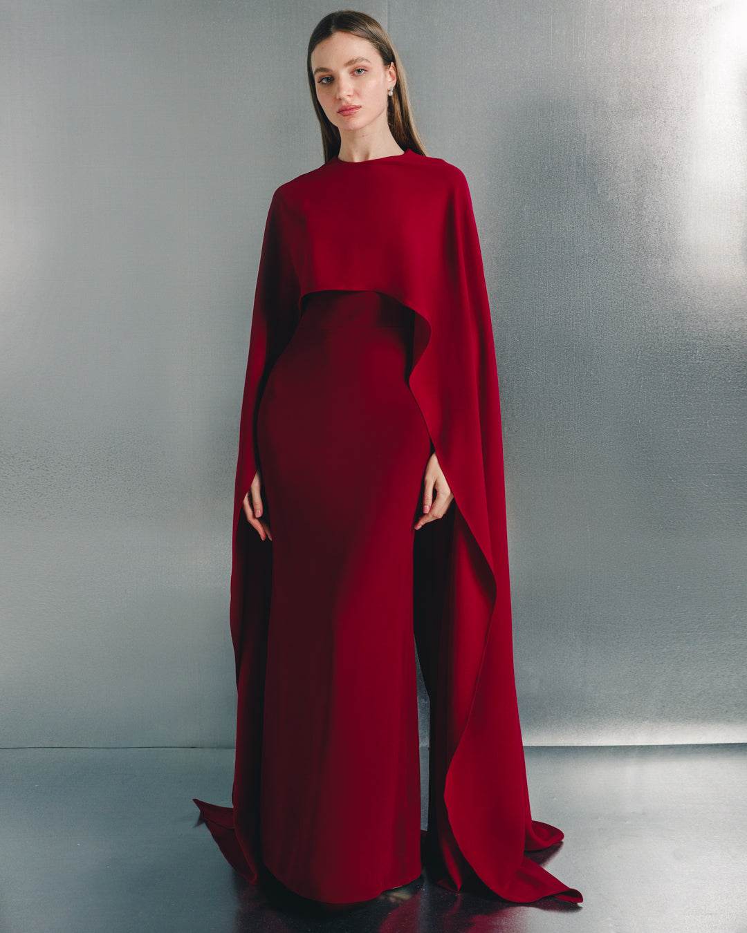 Veriana cape maxi dress - MOONMAINS EGY