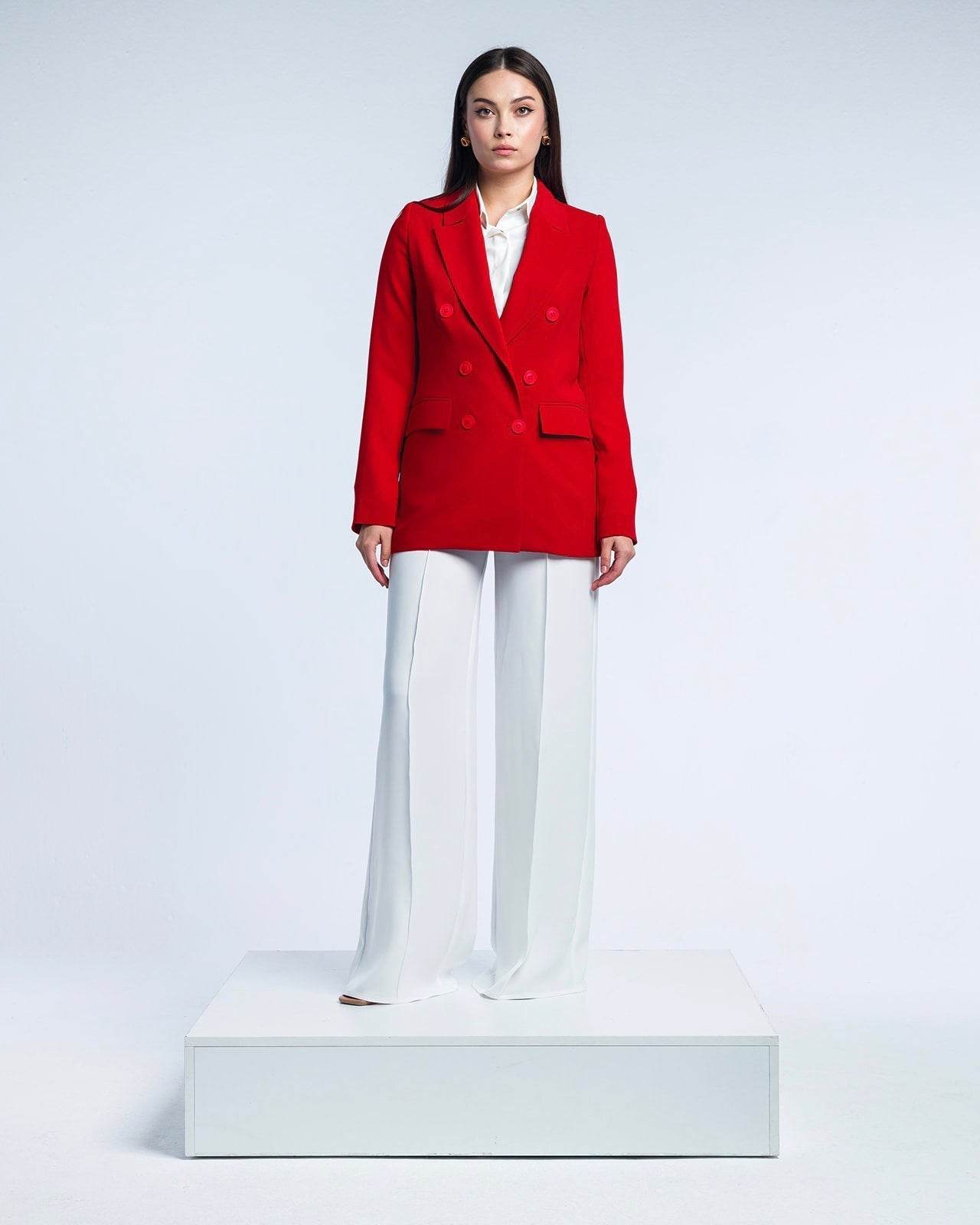 DOUBLE BREASTED BLAZER - MOONMAINS EGY