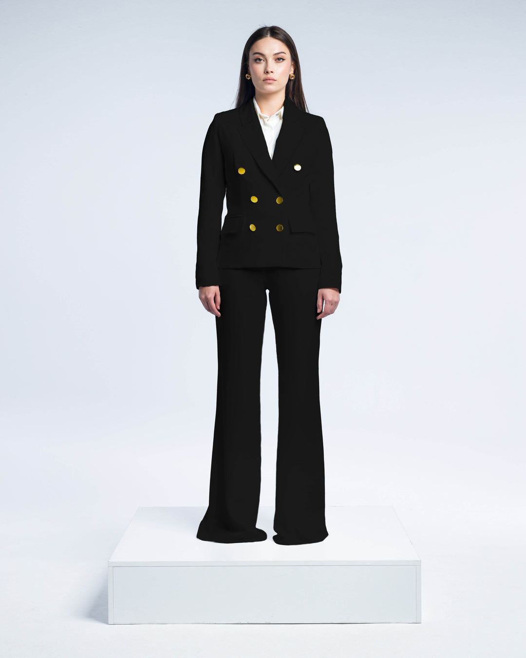 TEXTURED DOUBLE-BREASTED BLAZER - MOONMAINS EGY