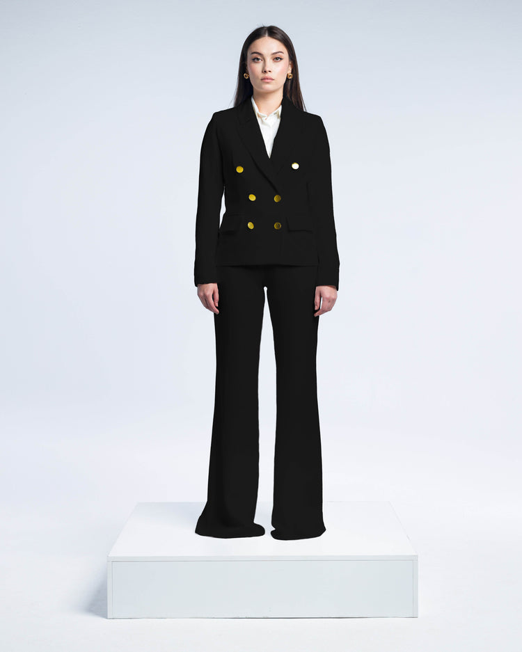 TEXTURED DOUBLE-BREASTED SUIT - MOONMAINS EGY