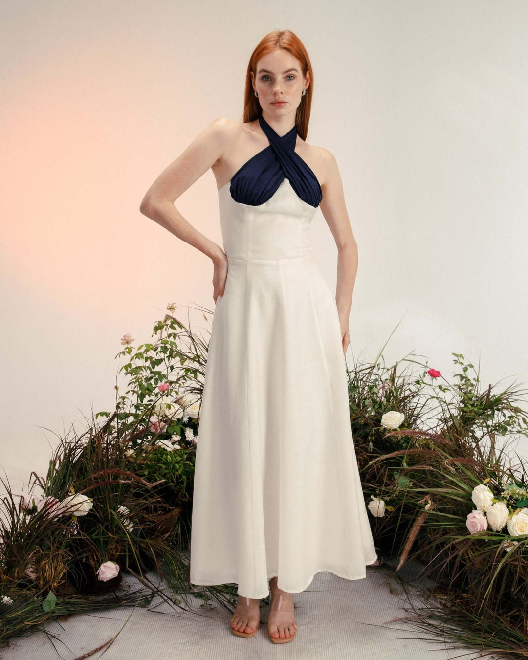 Halter Linen Dress