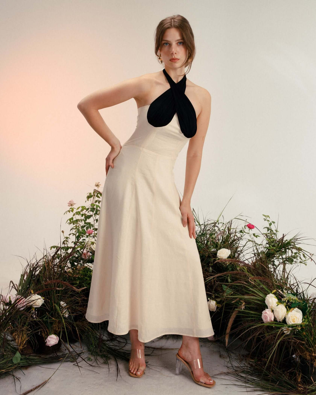 Halter Linen Dress