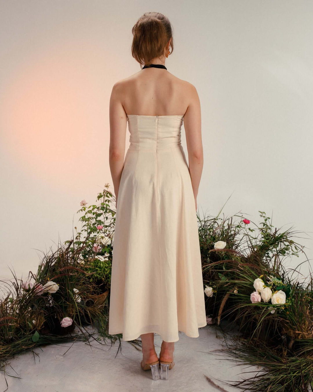 Halter Linen Dress
