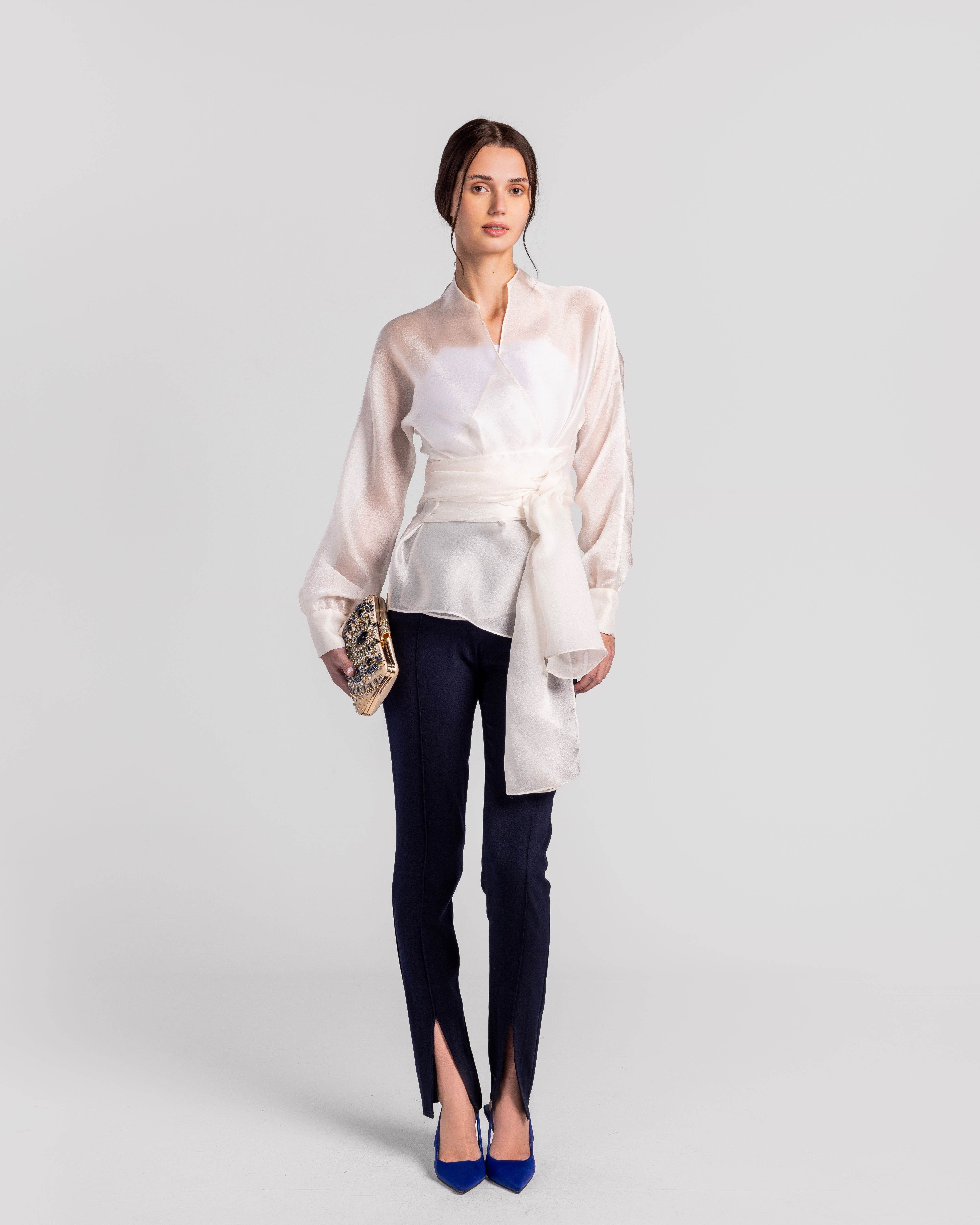 Embrace Wrap Blouse - MOONMAINS EGY