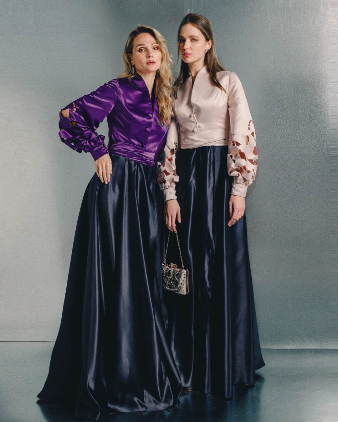 Long sleeves high neck cardi-dress - MOONMAINS EGY