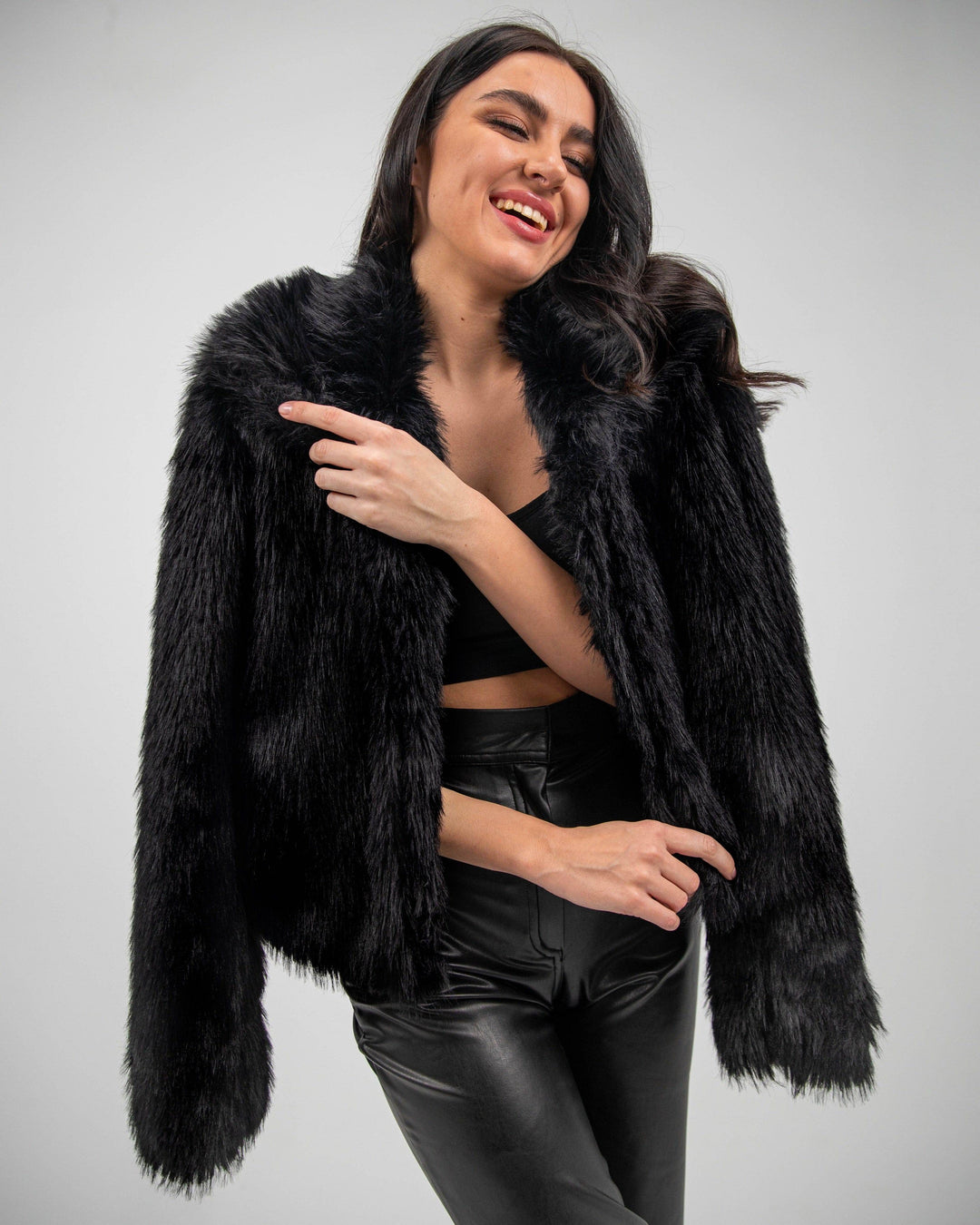 FAUX FUR JACKET - MOONMAINS EGY