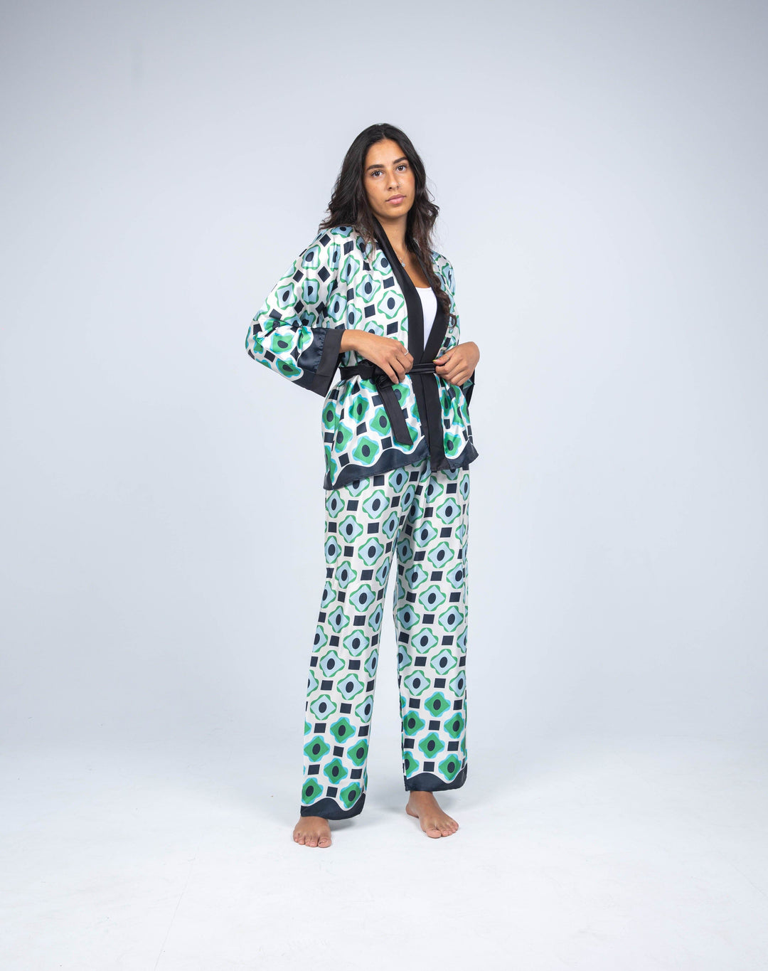 FAUX FUR COLLAR COAT WITH BELT - MOONMAINS EGY