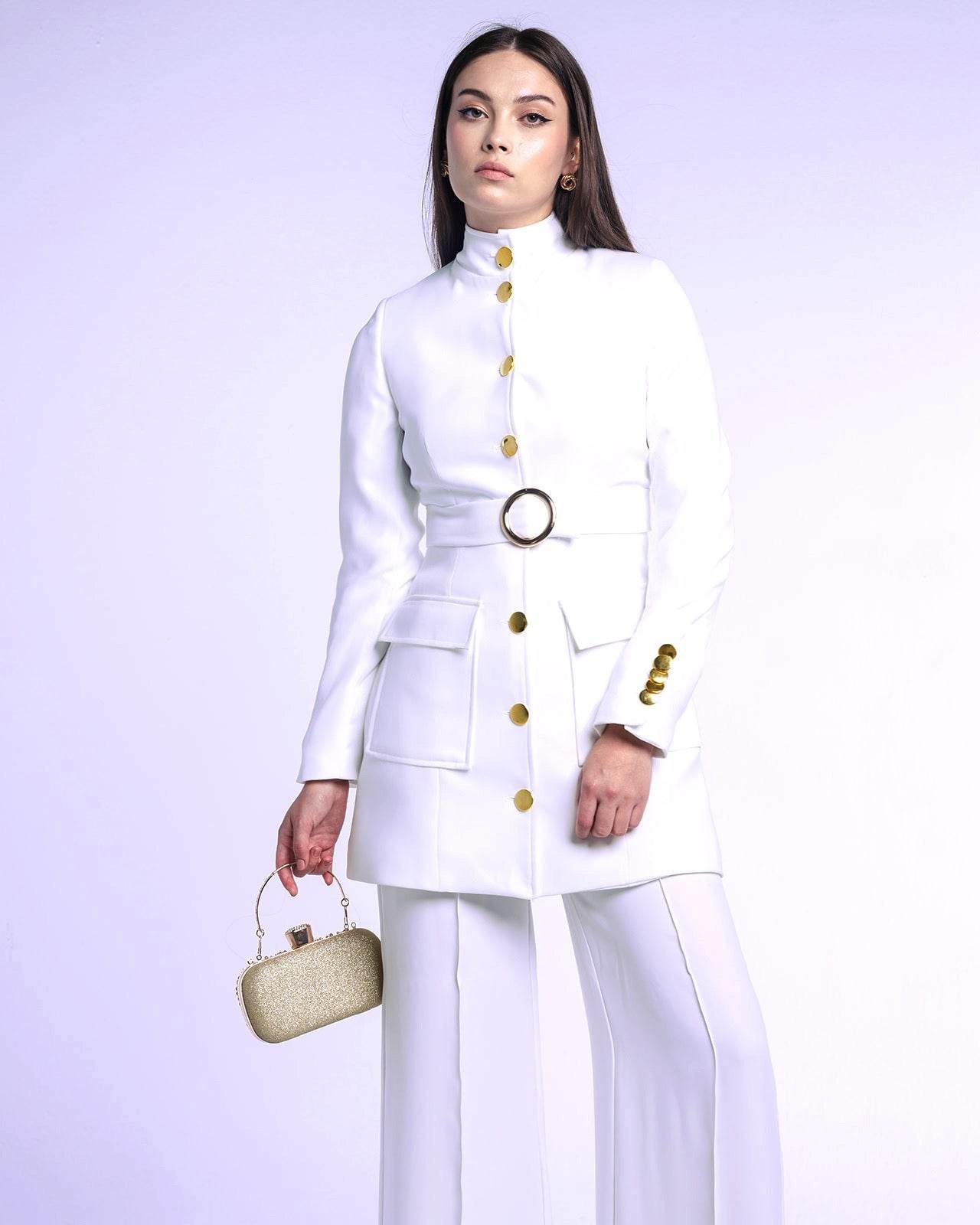 SPANISH BELTED BLAZER - MOONMAINS EGY