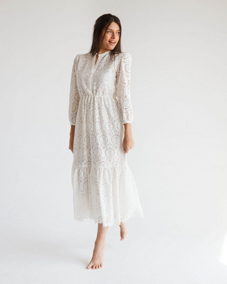 MAXI EMBROIDERY DRESS - MOONMAINS EGY