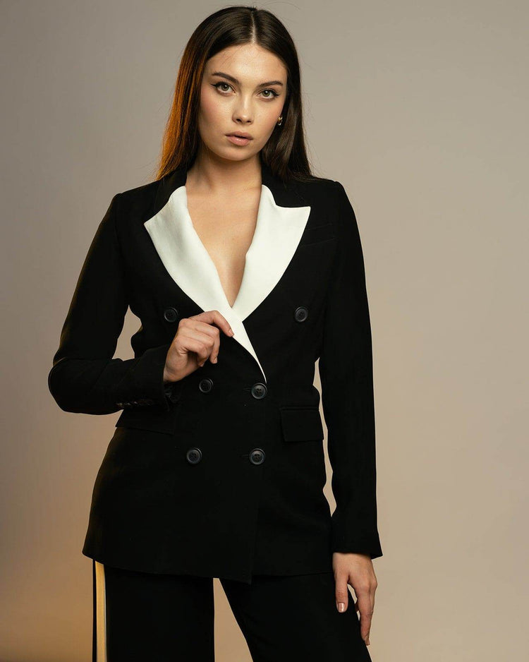TAILORED DOUBLE BREASTED BLAZER - MOONMAINS EGY