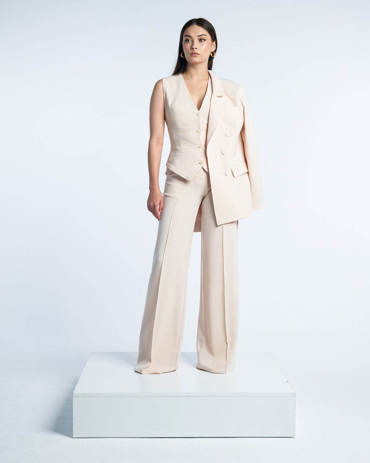 HIGH RISE WIDE LEG TROUSERS - MOONMAINS EGY