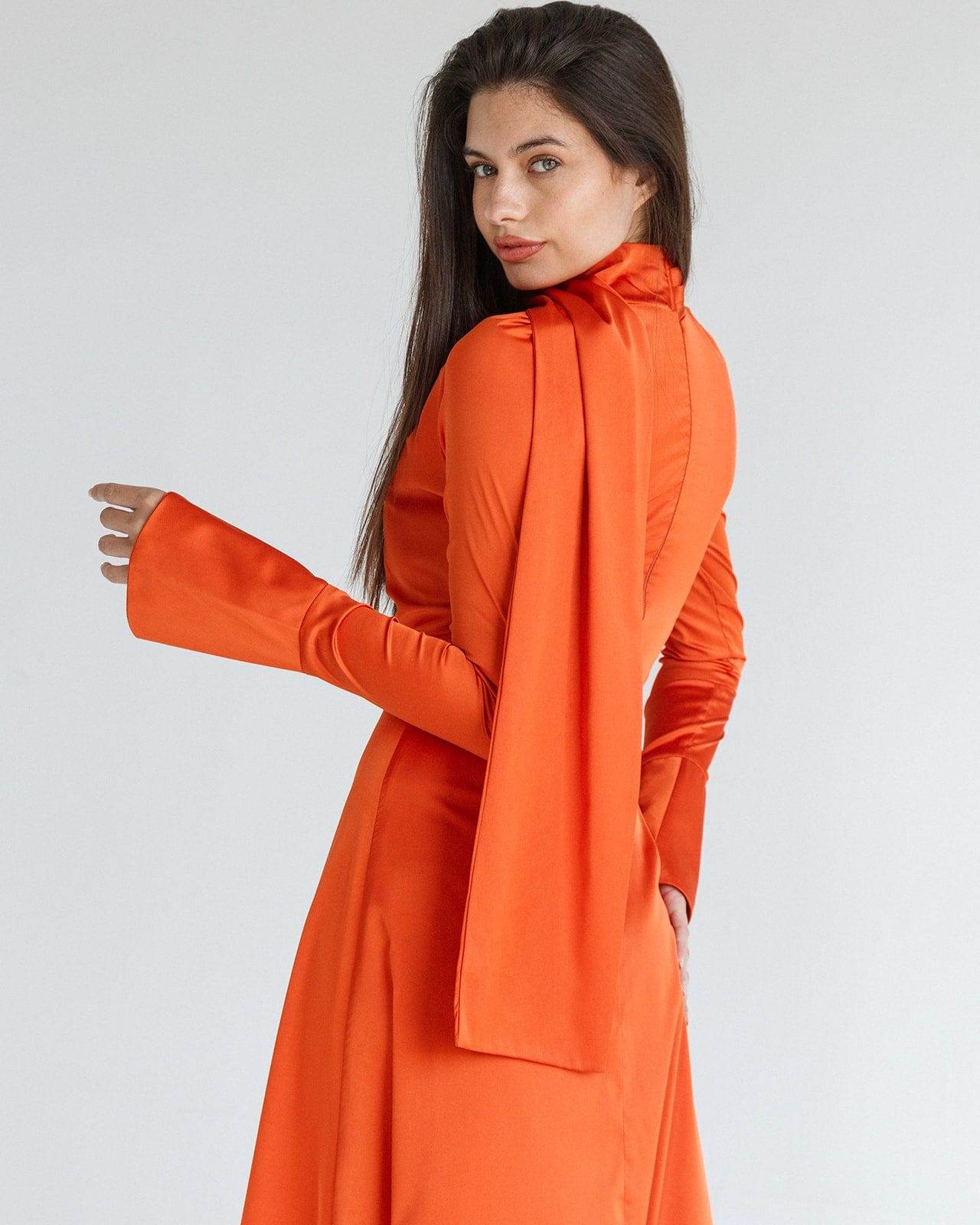 ROSARA SATIN DRESS - MOONMAINS EGY