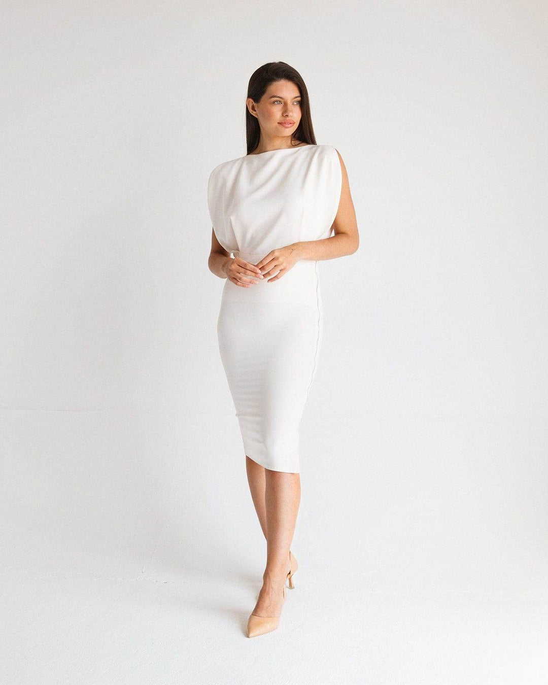 BUTTERFLY ZIP-DETAIL MINIDRESS - MOONMAINS EGY