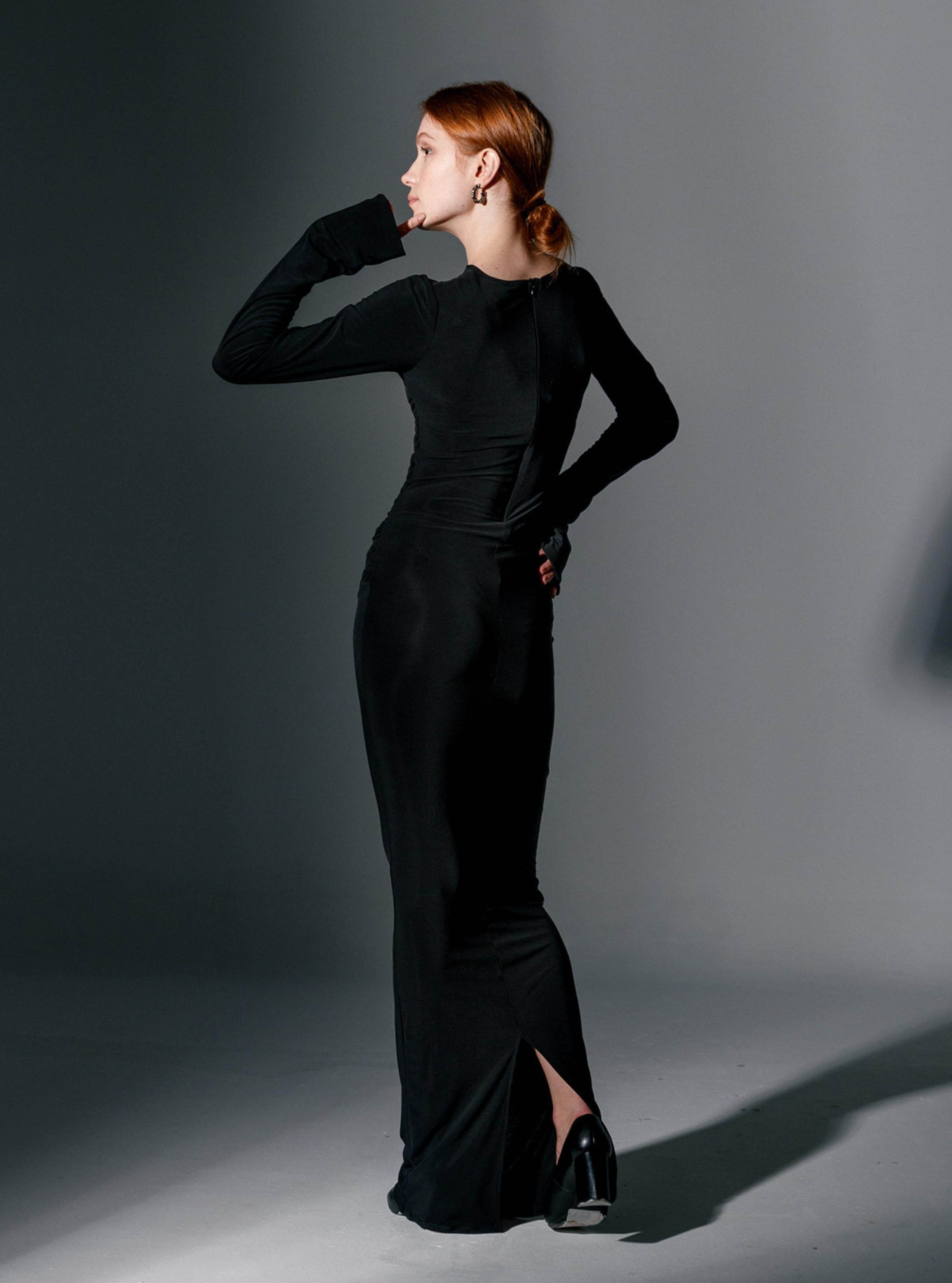 MARIA RUCHED JERSEY MAXI DRESS - MOONMAINS EGY