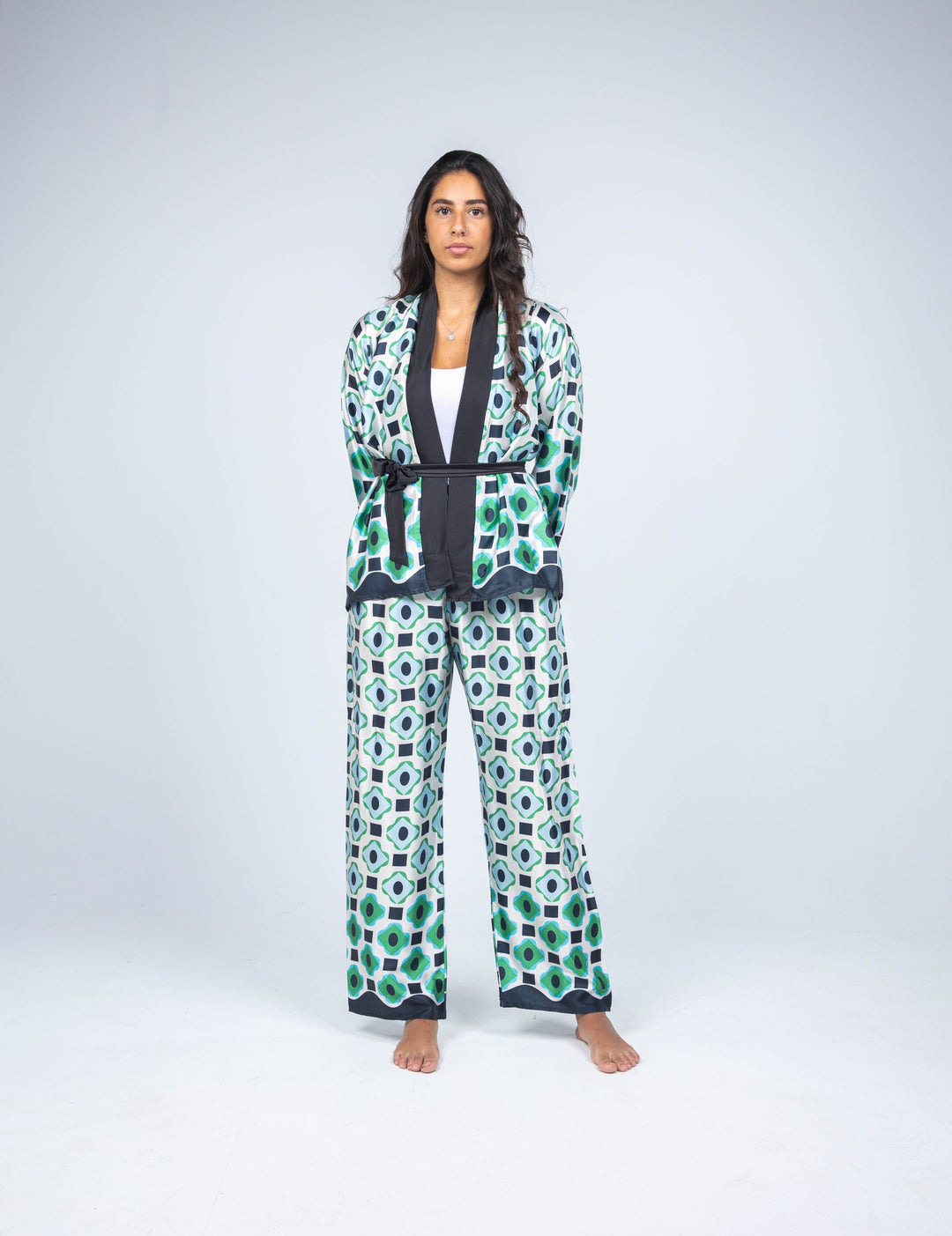 FAUX FUR COLLAR COAT WITH BELT - MOONMAINS EGY