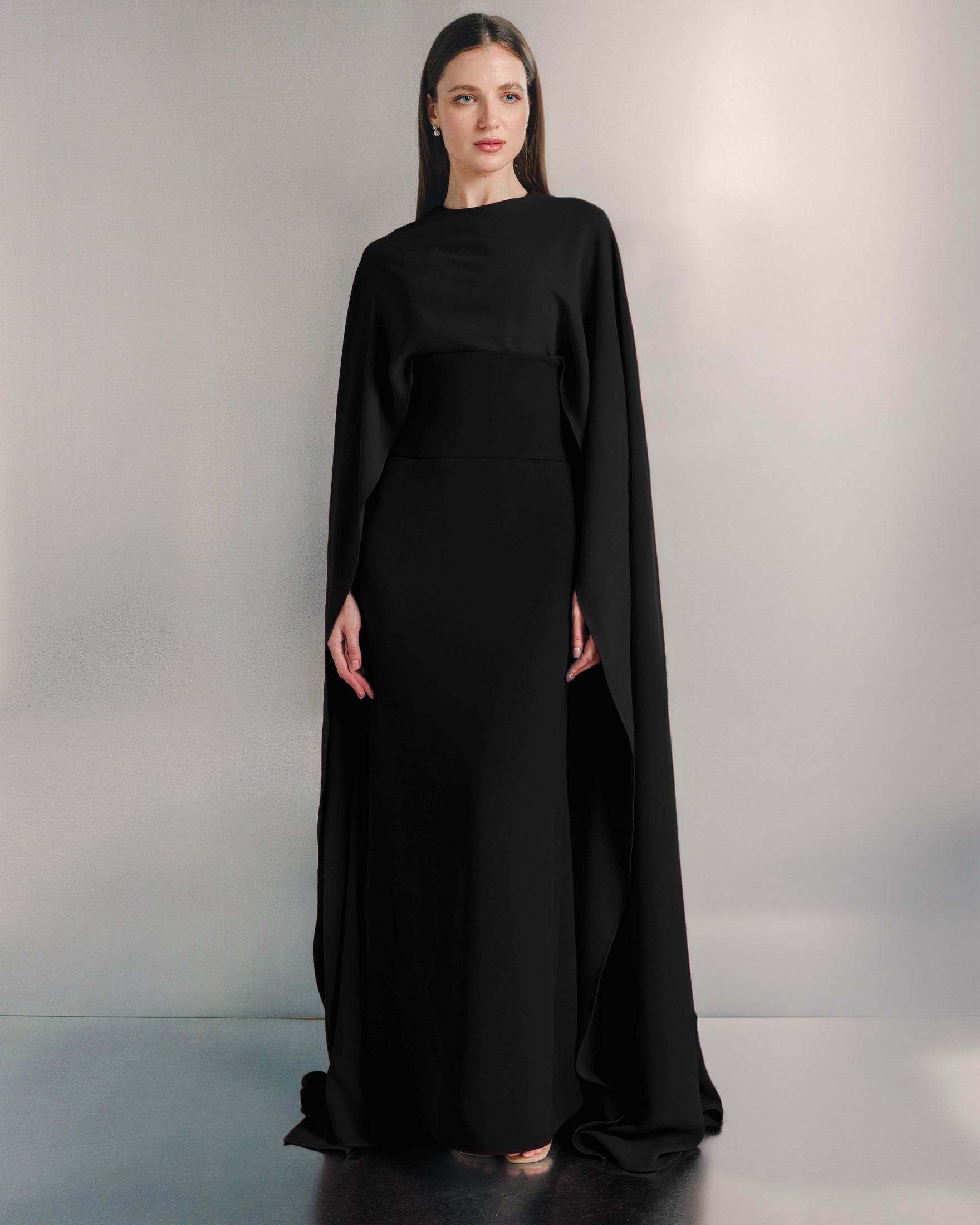 Veriana cape maxi dress - MOONMAINS EGY