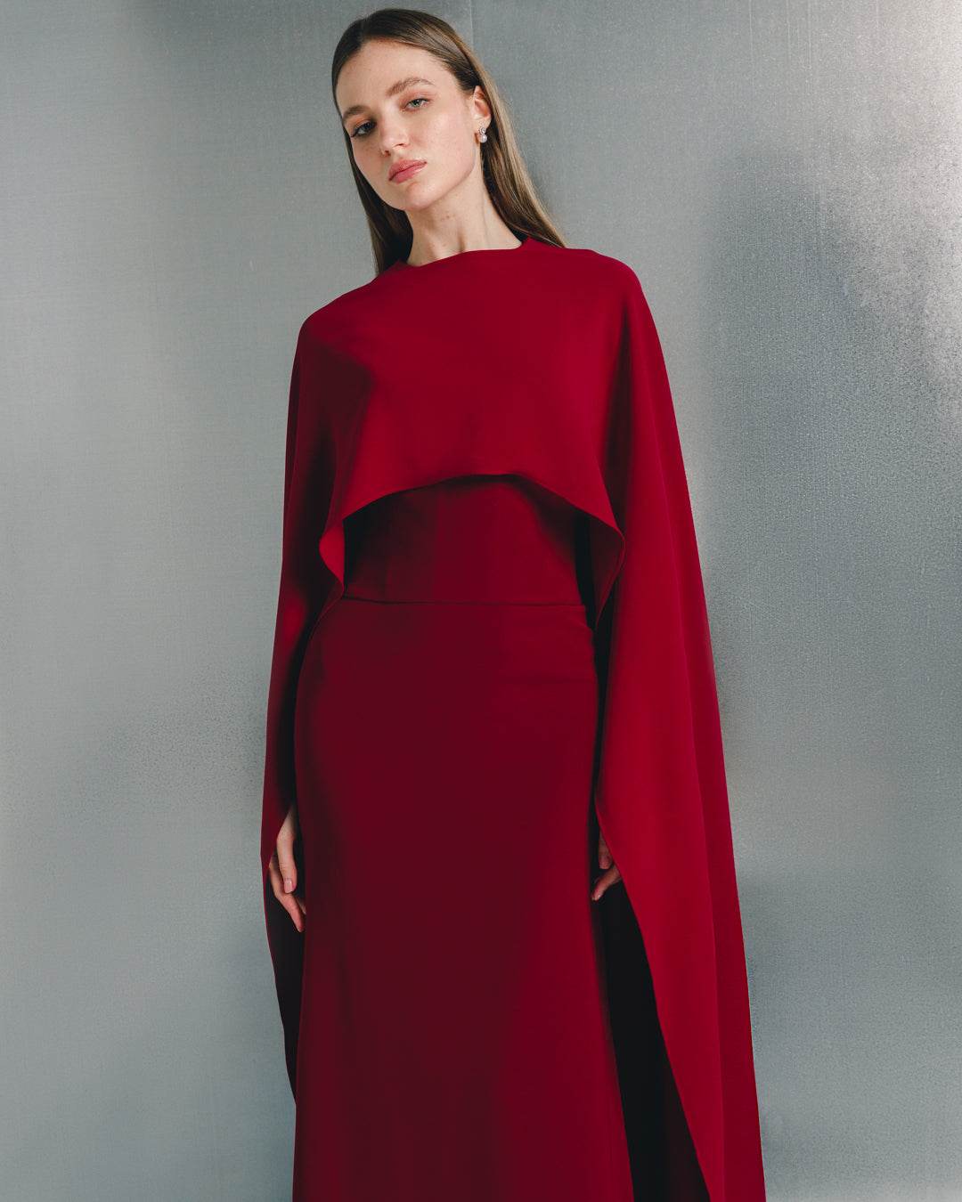 Veriana cape maxi dress - MOONMAINS EGY