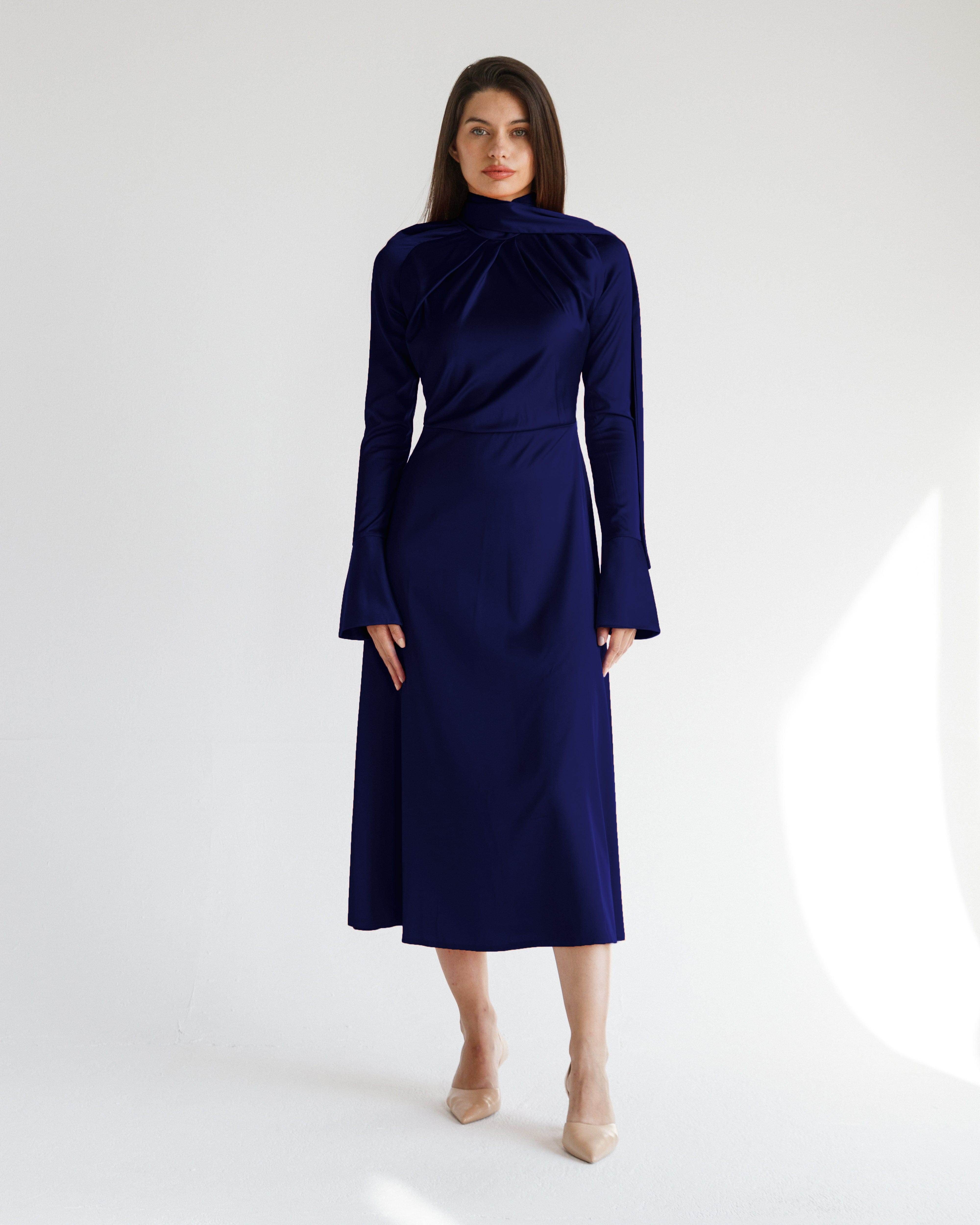 ROSARA SATIN DRESS - MOONMAINS EGY