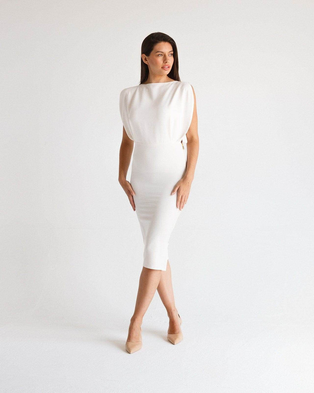 BUTTERFLY ZIP-DETAIL MINIDRESS - MOONMAINS EGY