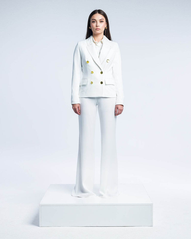 TEXTURED DOUBLE-BREASTED SUIT - MOONMAINS EGY