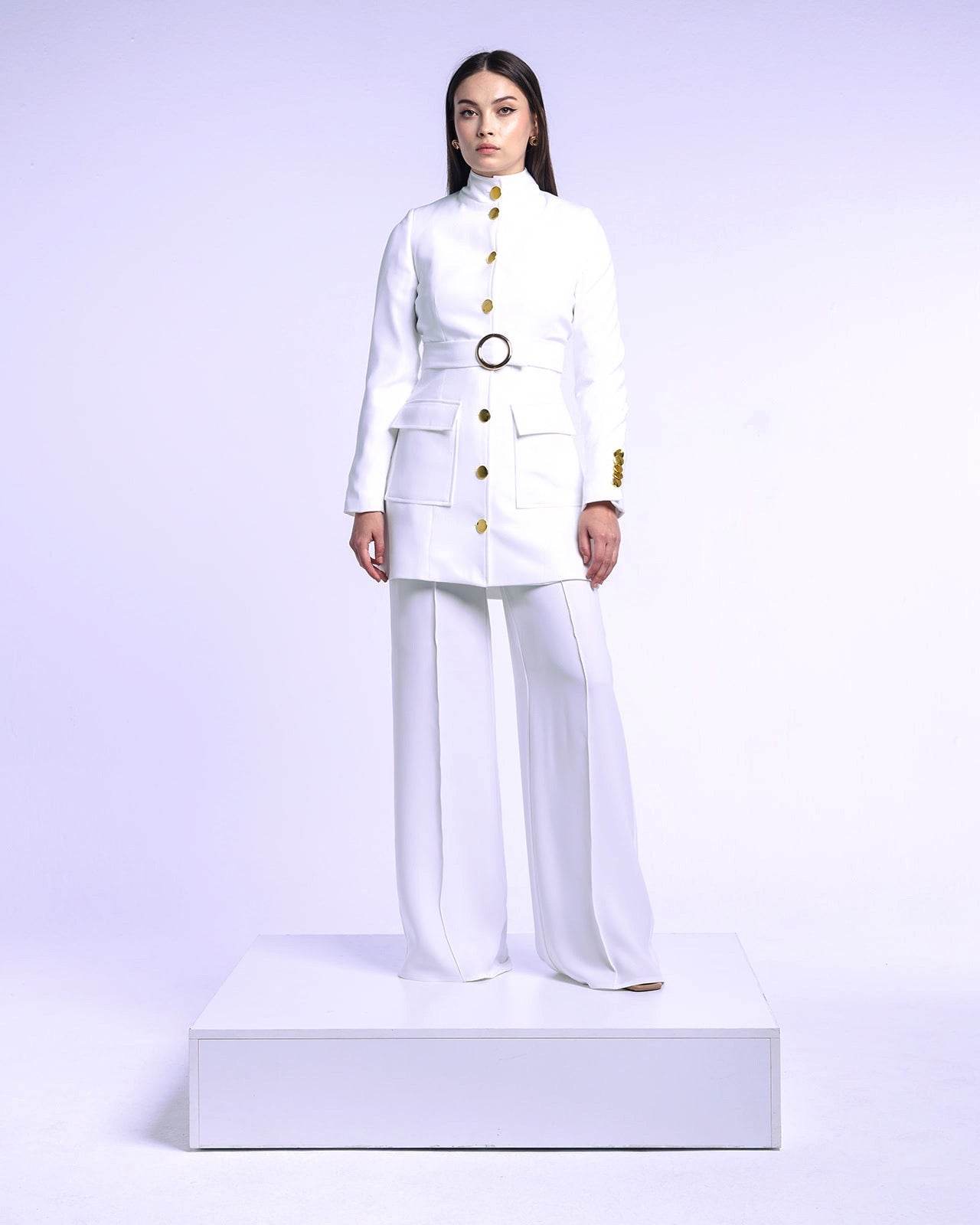 SPANISH BELTED BLAZER - MOONMAINS EGY