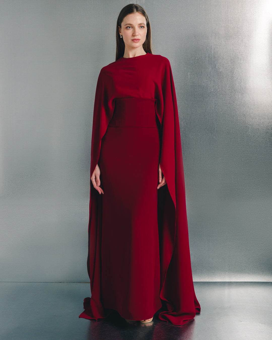 Veriana cape maxi dress - MOONMAINS EGY