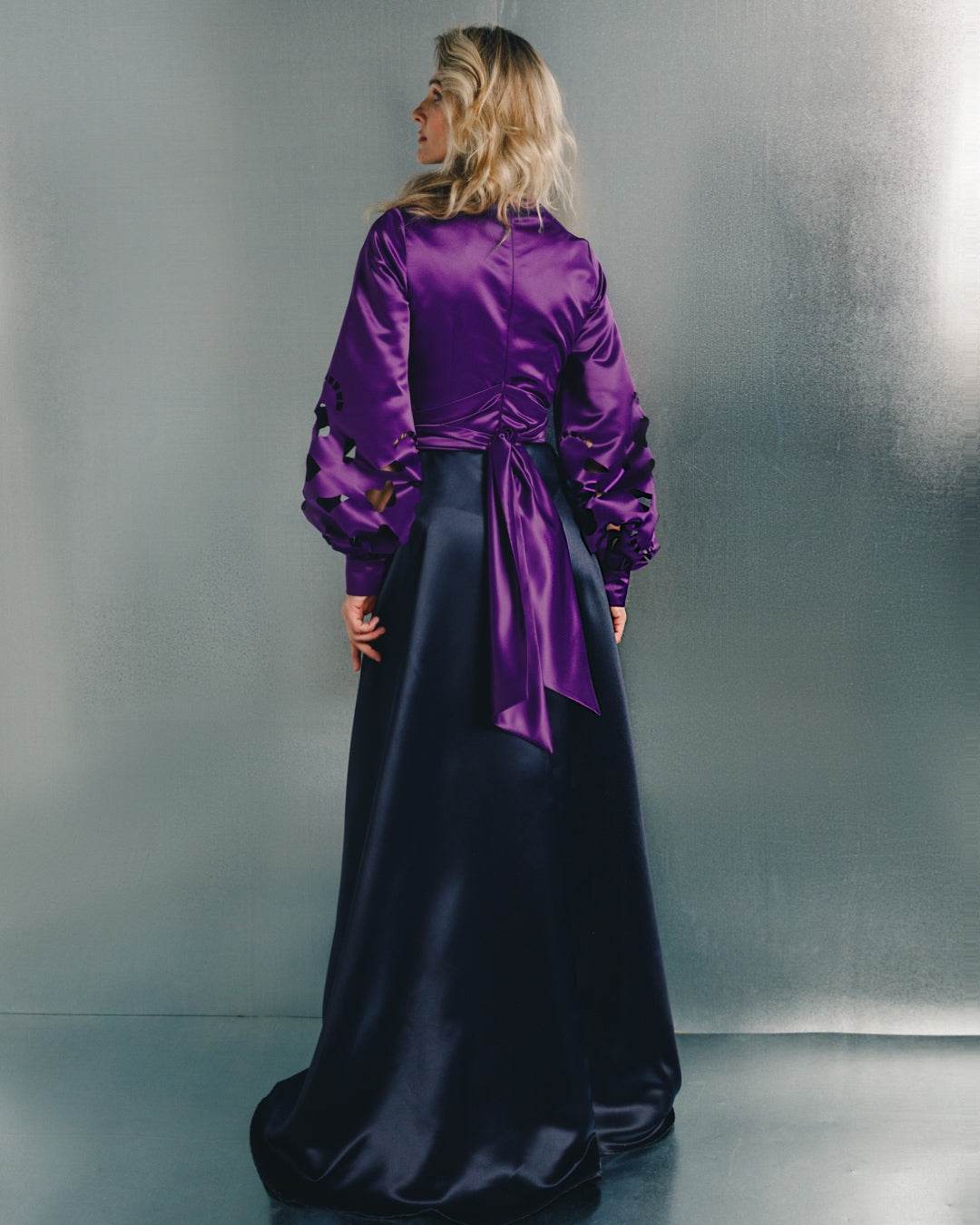 Long sleeves high neck cardi-dress - MOONMAINS EGY