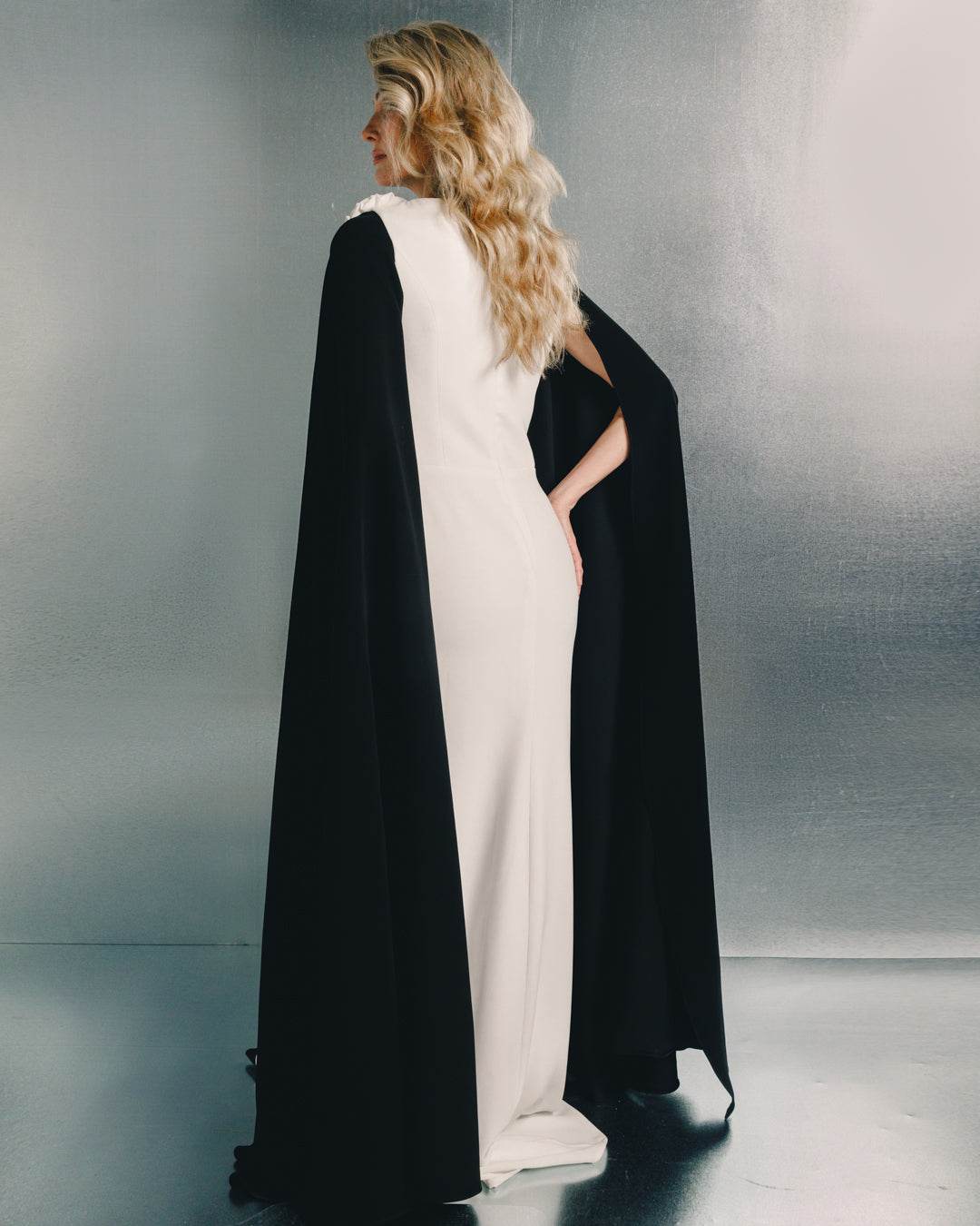 SERA CAPE MAXI DRESS - MOONMAINS EGY