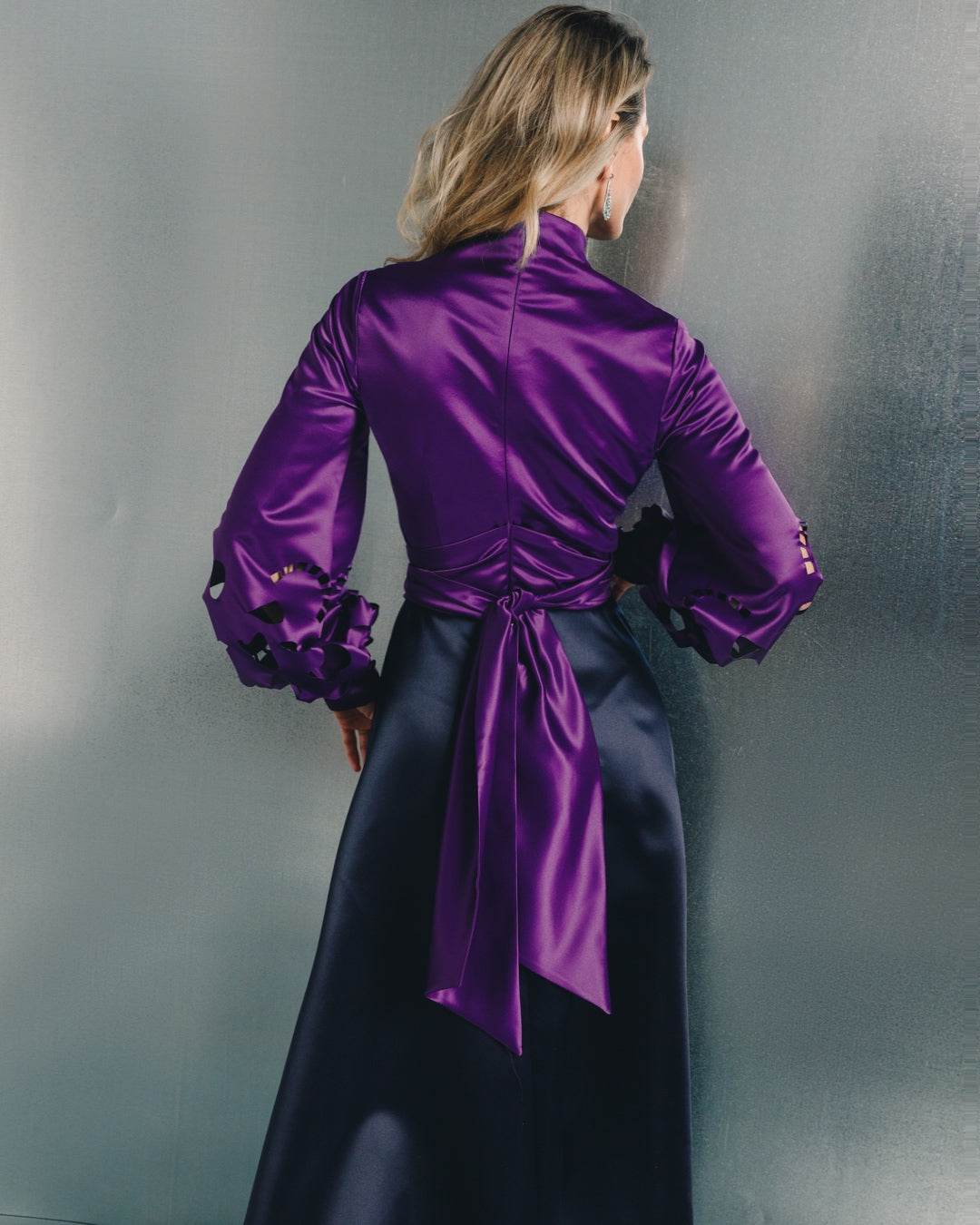 Long sleeves high neck cardi-dress - MOONMAINS EGY