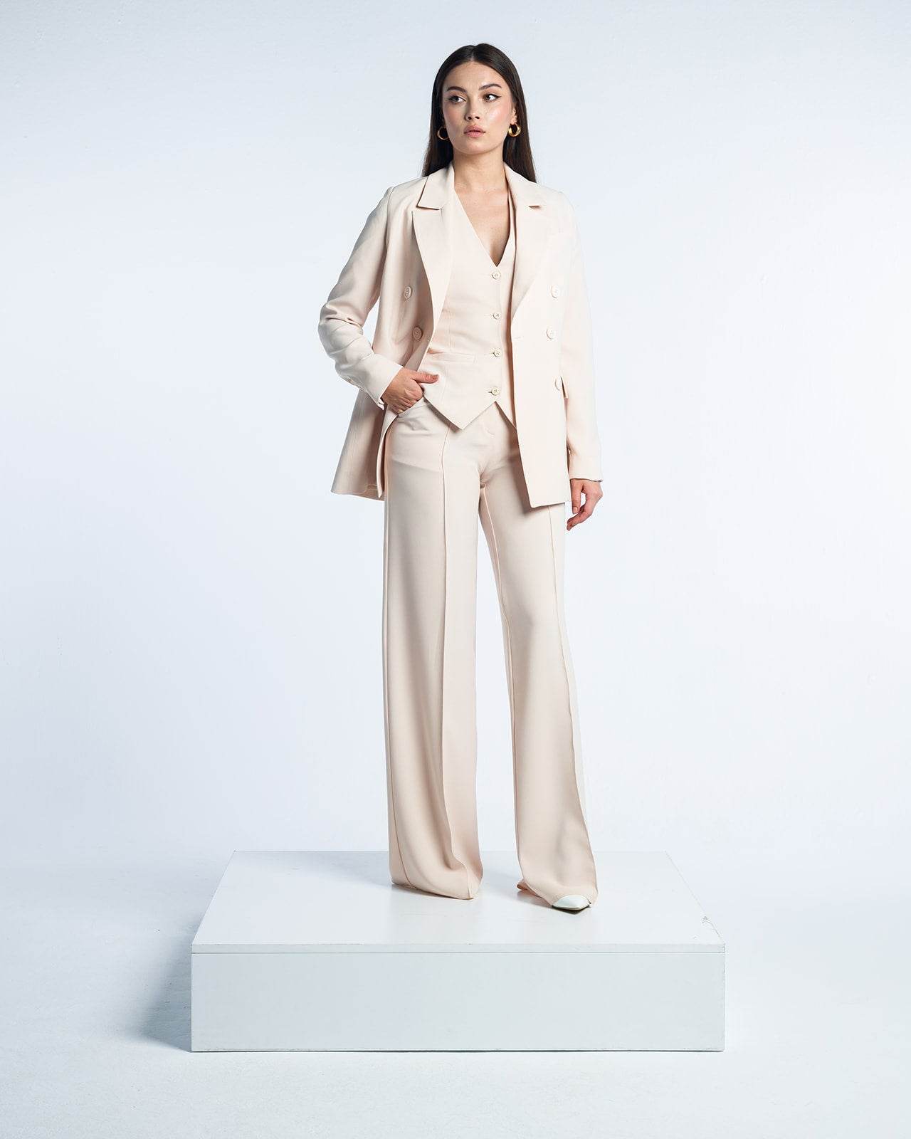 DOUBLE BREASTED BLAZER - MOONMAINS EGY