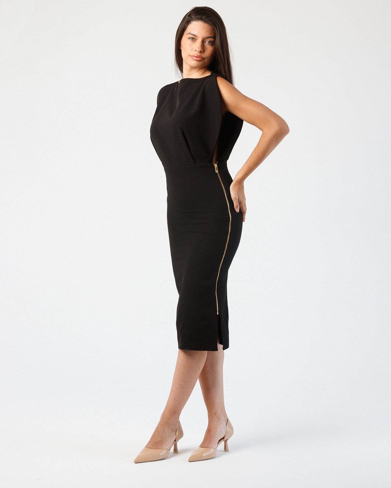 BUTTERFLY ZIP-DETAIL MINIDRESS - MOONMAINS EGY