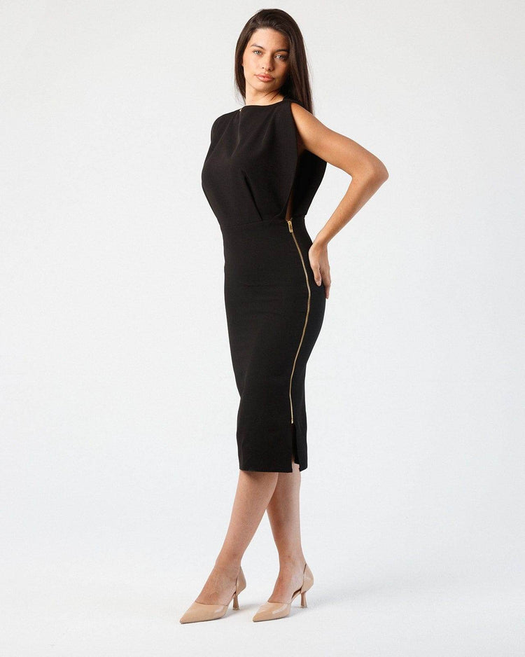 BUTTERFLY ZIP-DETAIL MINIDRESS - MOONMAINS EGY