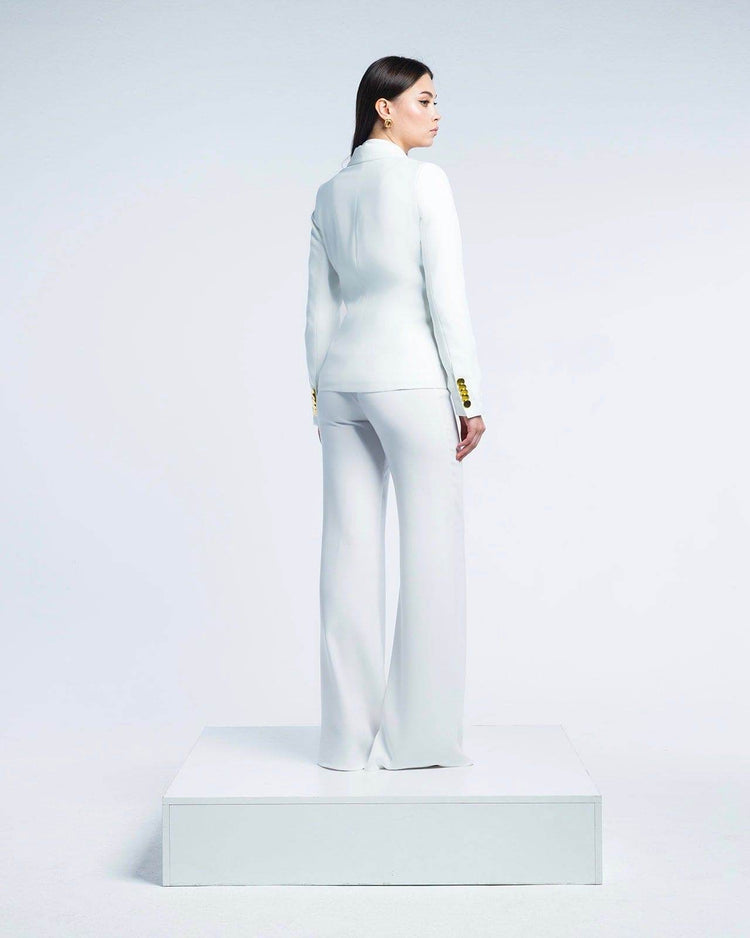 TEXTURED DOUBLE-BREASTED BLAZER - MOONMAINS EGY