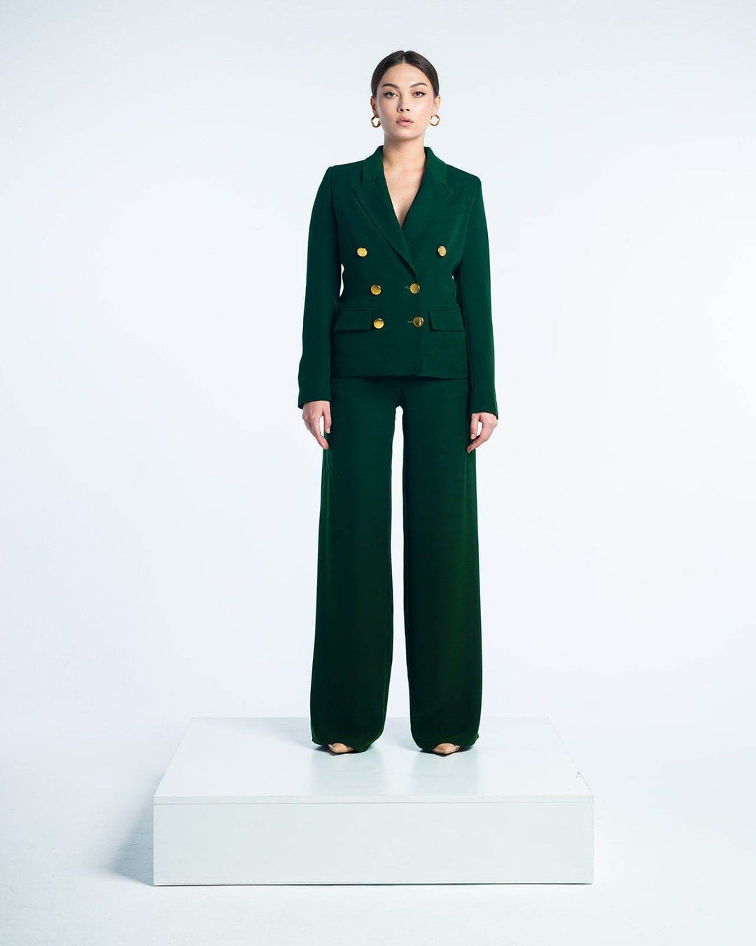 TEXTURED DOUBLE-BREASTED BLAZER - MOONMAINS EGY