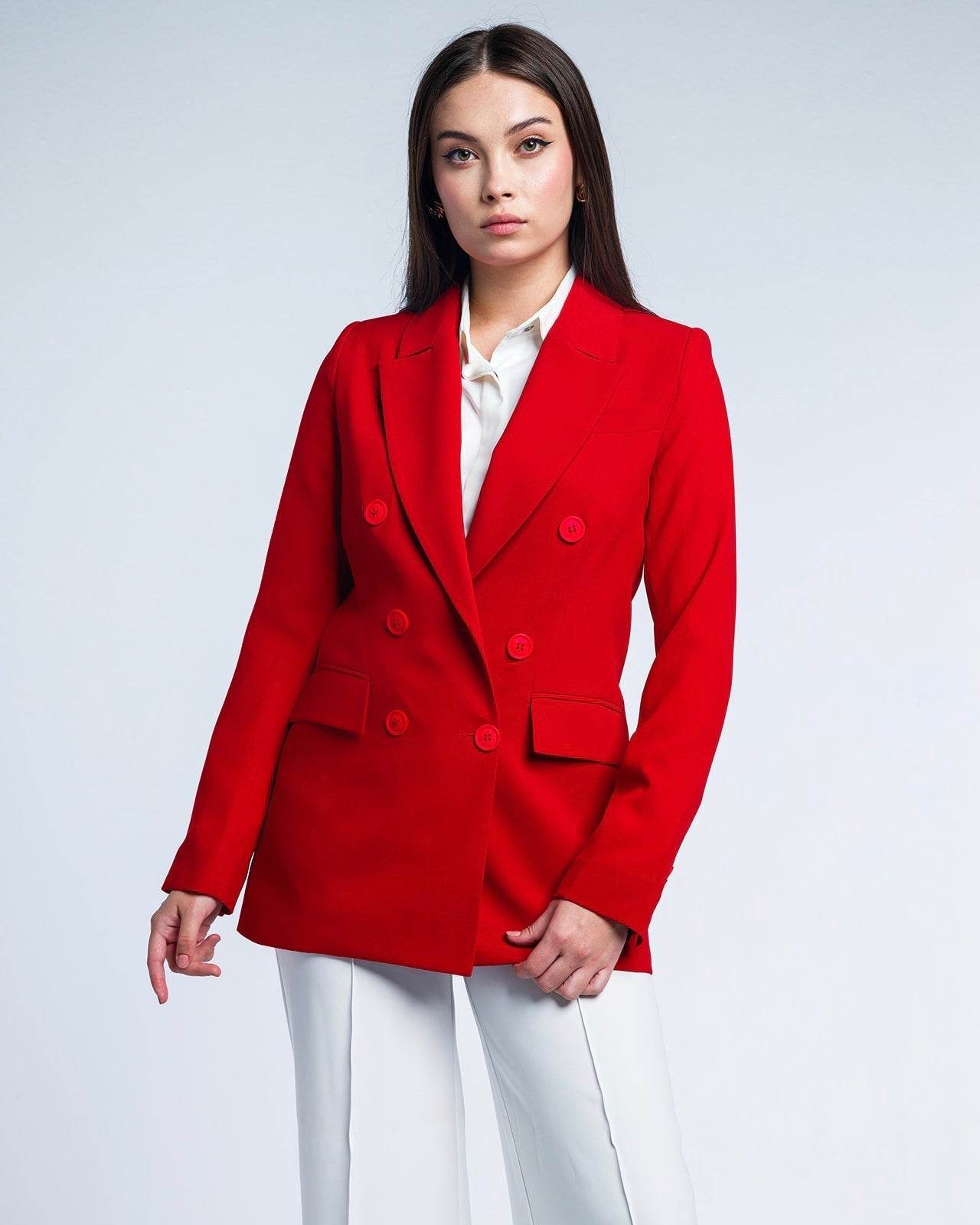 DOUBLE BREASTED BLAZER - MOONMAINS EGY