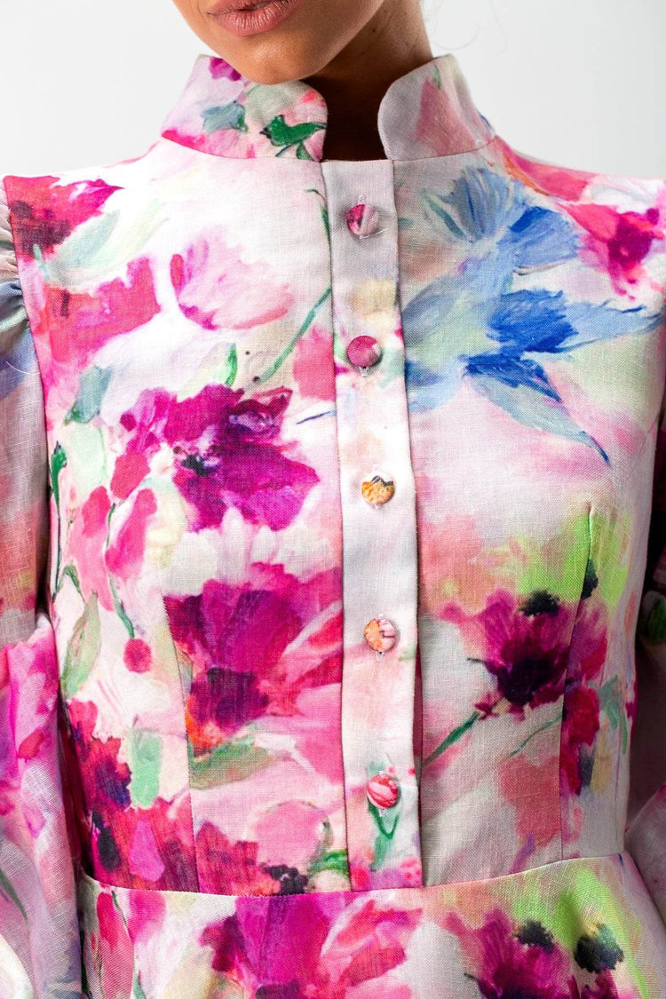 Odessa long sleeves Mini Dress - MOONMAINS EGY