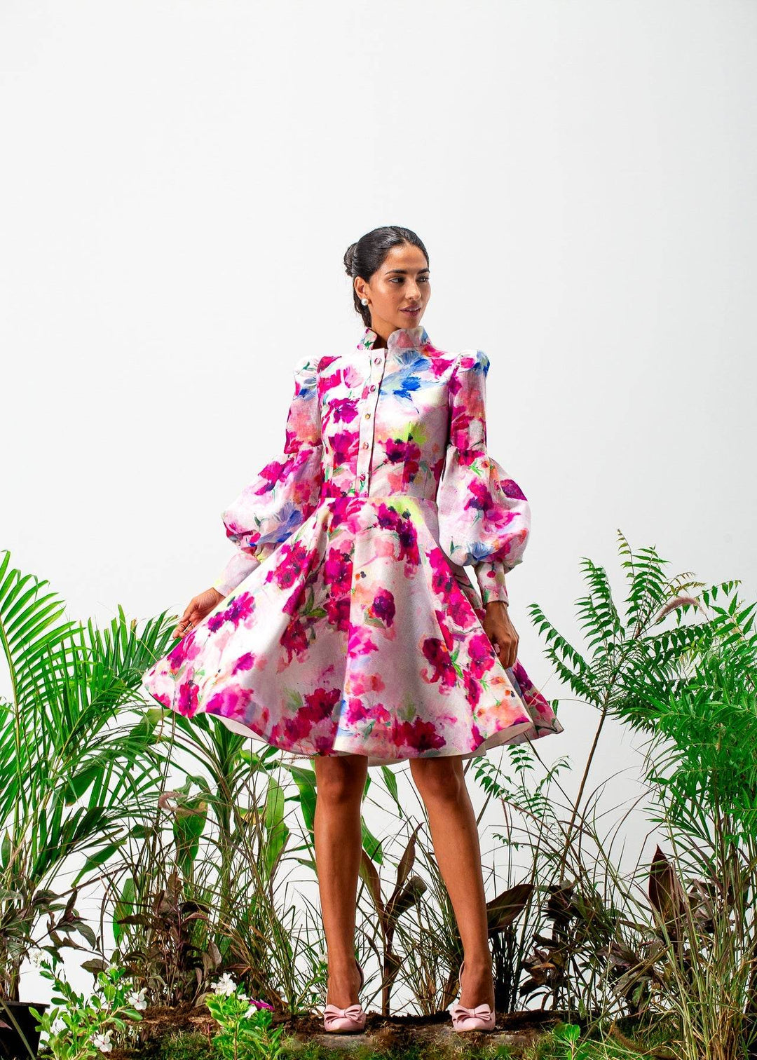 Odessa long sleeves Mini Dress - MOONMAINS EGY