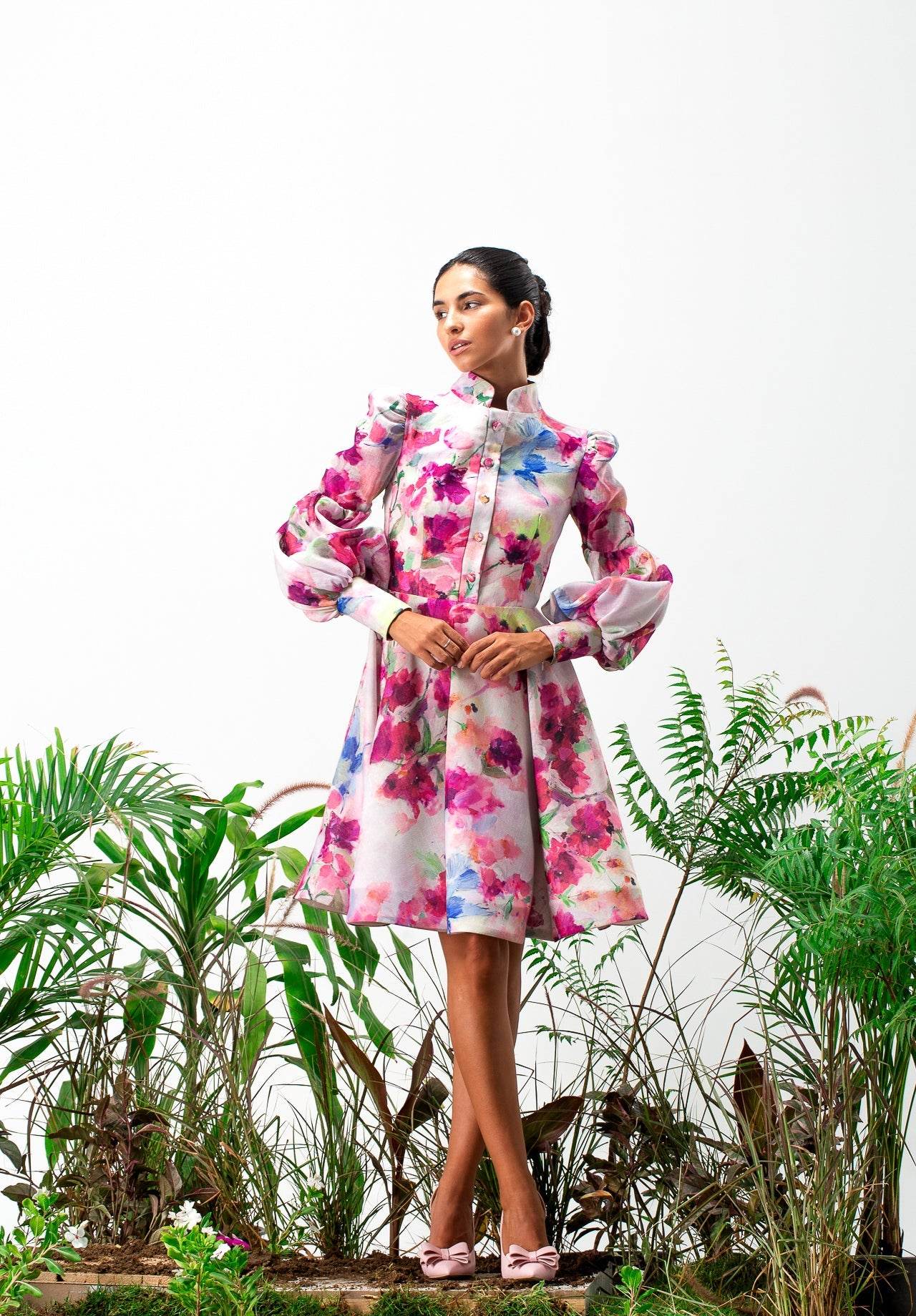 Odessa long sleeves Mini Dress - MOONMAINS EGY