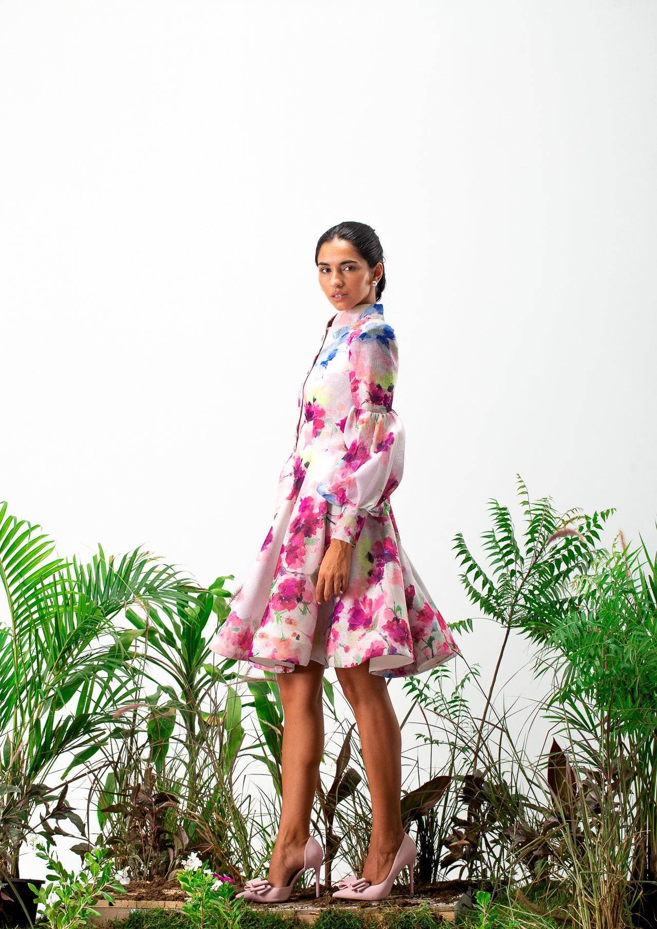 Odessa long sleeves Mini Dress - MOONMAINS EGY