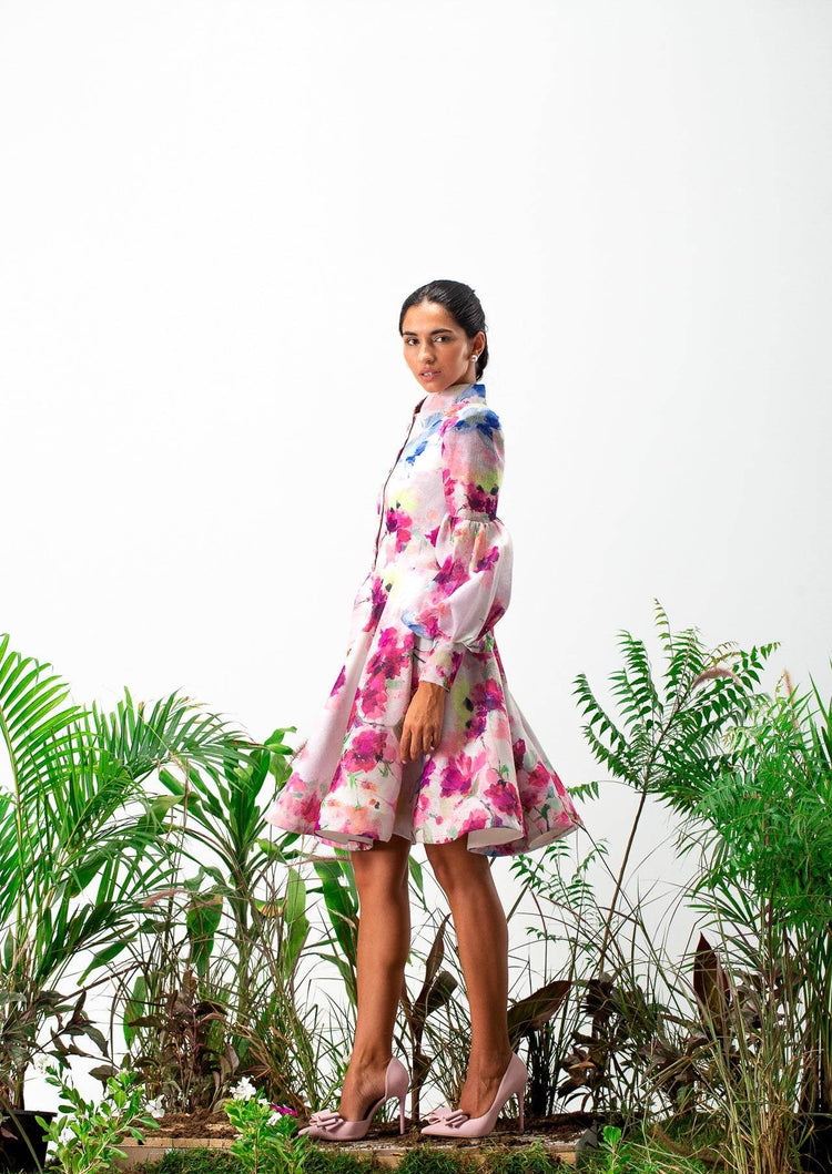 Odessa long sleeves Mini Dress - MOONMAINS EGY