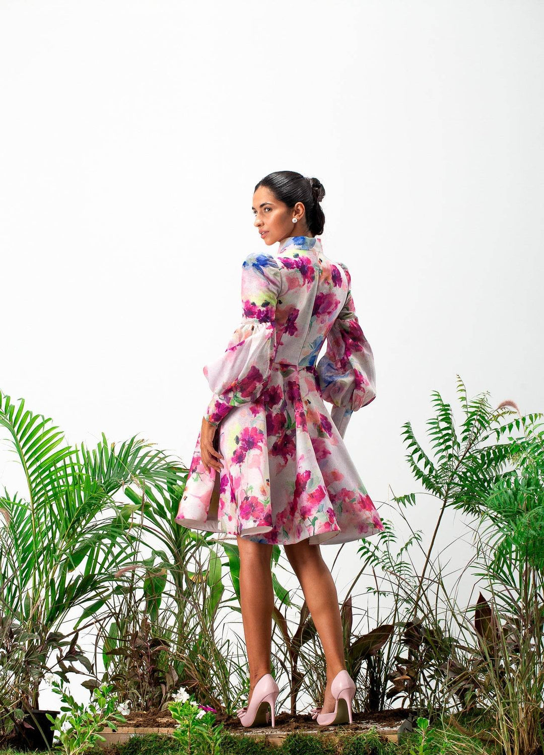 Odessa long sleeves Mini Dress - MOONMAINS EGY