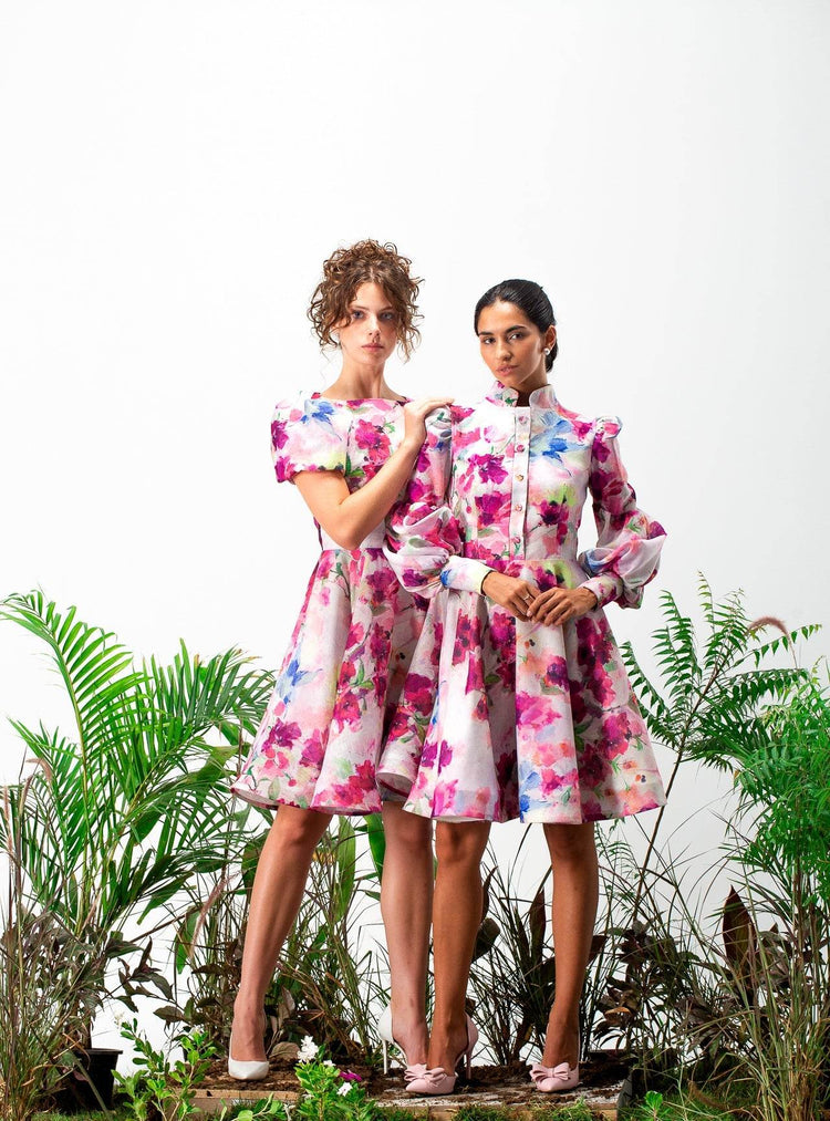 Odessa long sleeves Mini Dress - MOONMAINS EGY