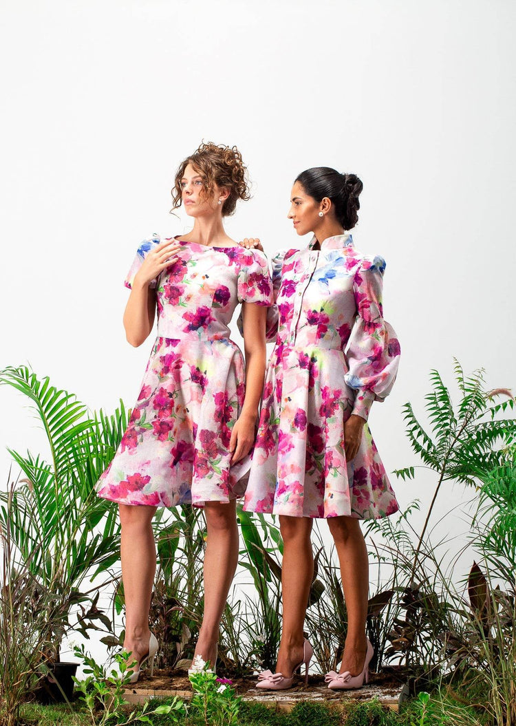 Odessa long sleeves Mini Dress - MOONMAINS EGY