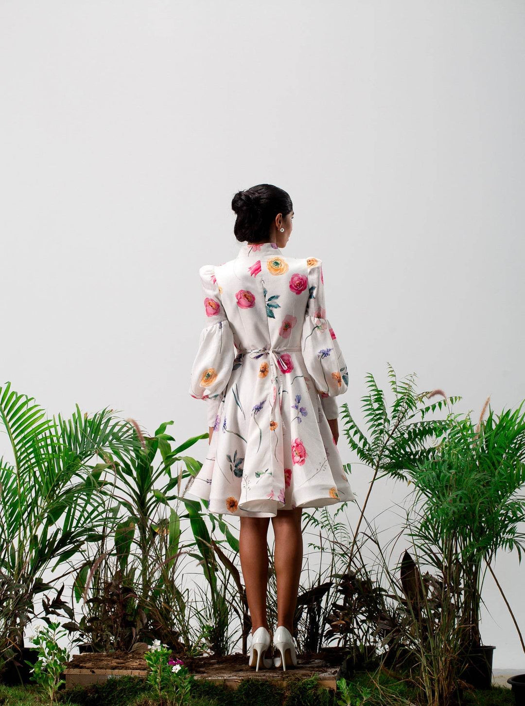 Blooming Meadow Longsleeves mini Dress - MOONMAINS EGY