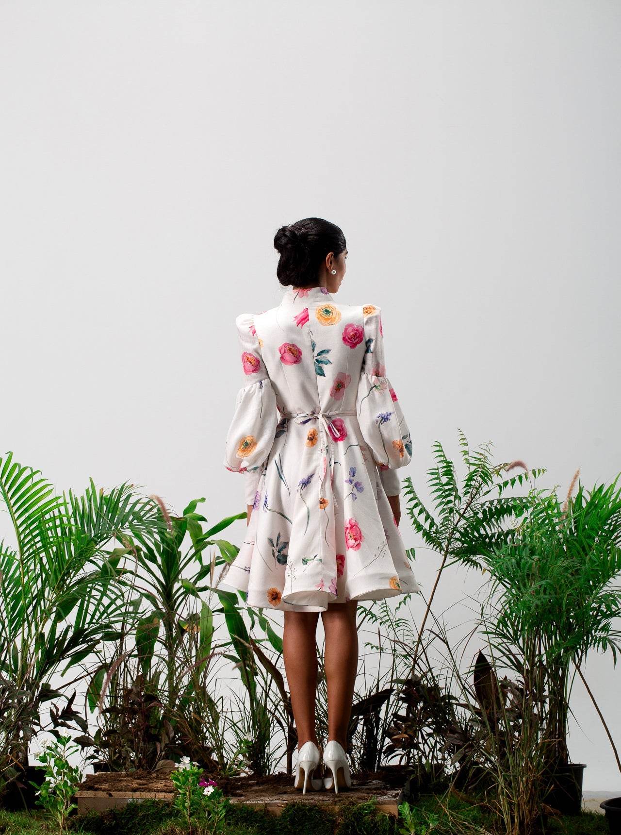 Blooming Meadow Longsleeves mini Dress - MOONMAINS EGY