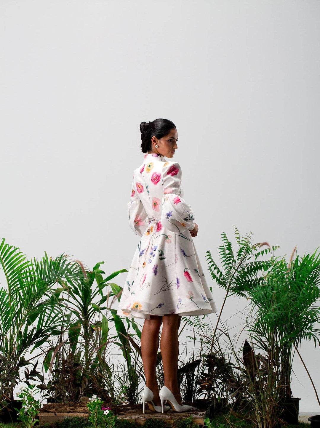 Blooming Meadow Longsleeves mini Dress - MOONMAINS EGY