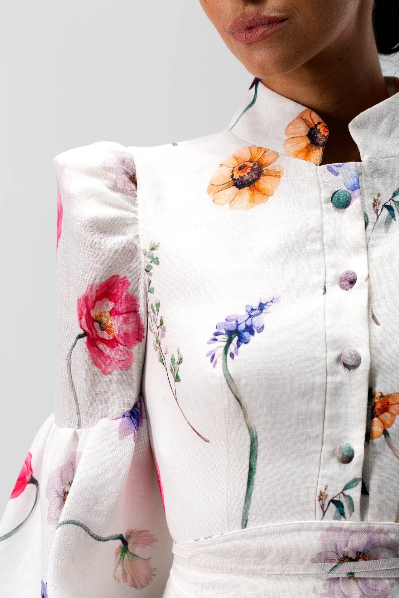 Blooming Meadow Longsleeves mini Dress - MOONMAINS EGY