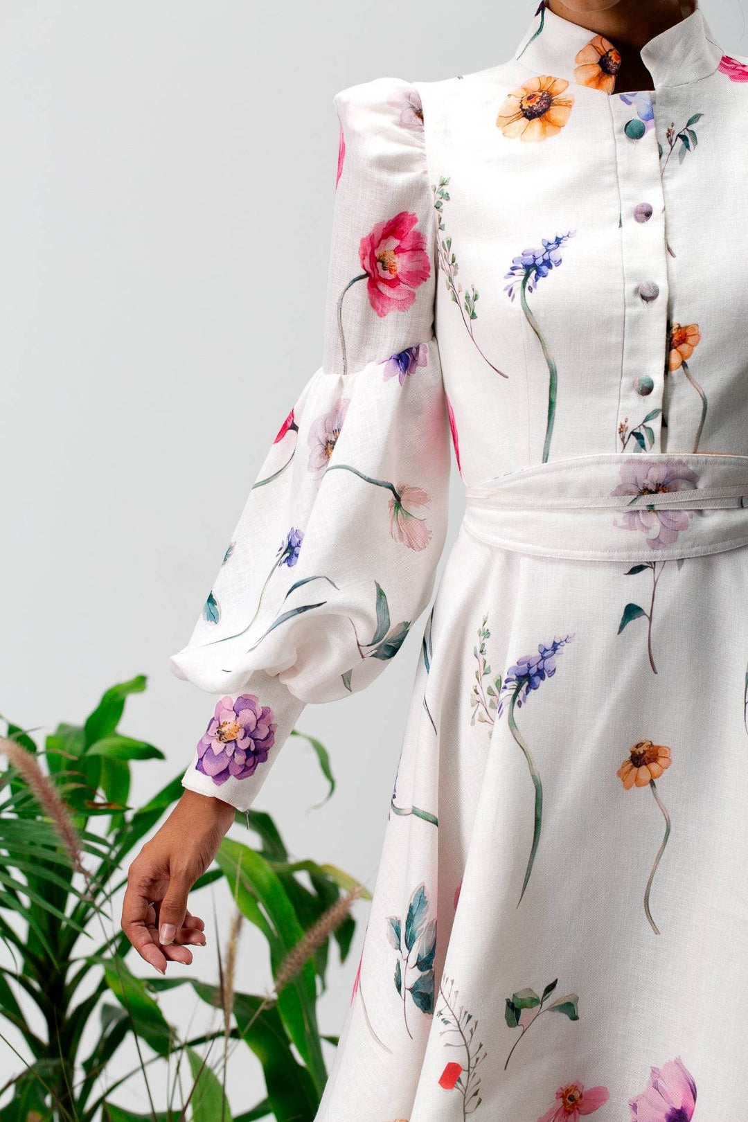 Blooming Meadow Longsleeves mini Dress - MOONMAINS EGY