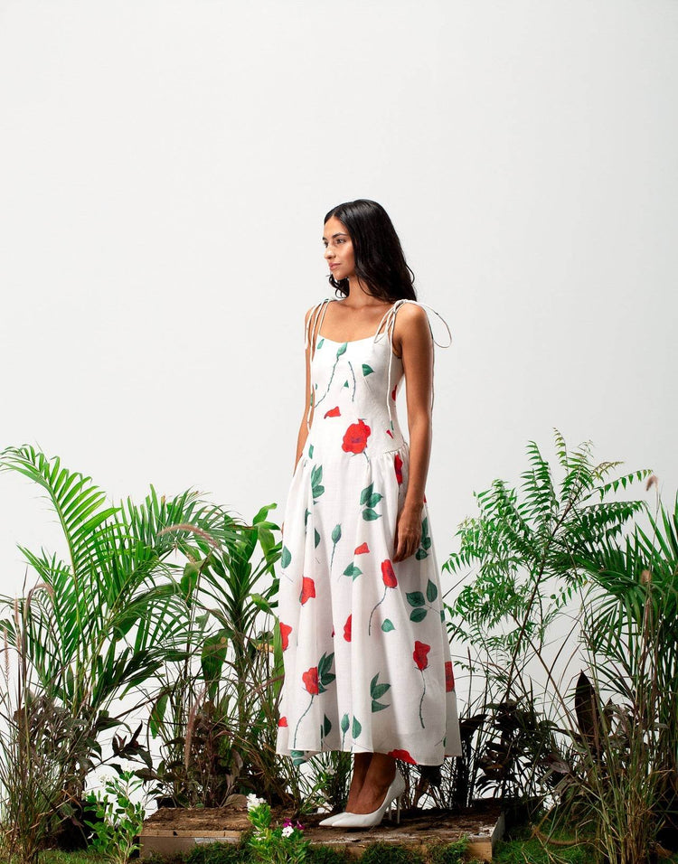 Bright floral Maxi dress - MOONMAINS EGY