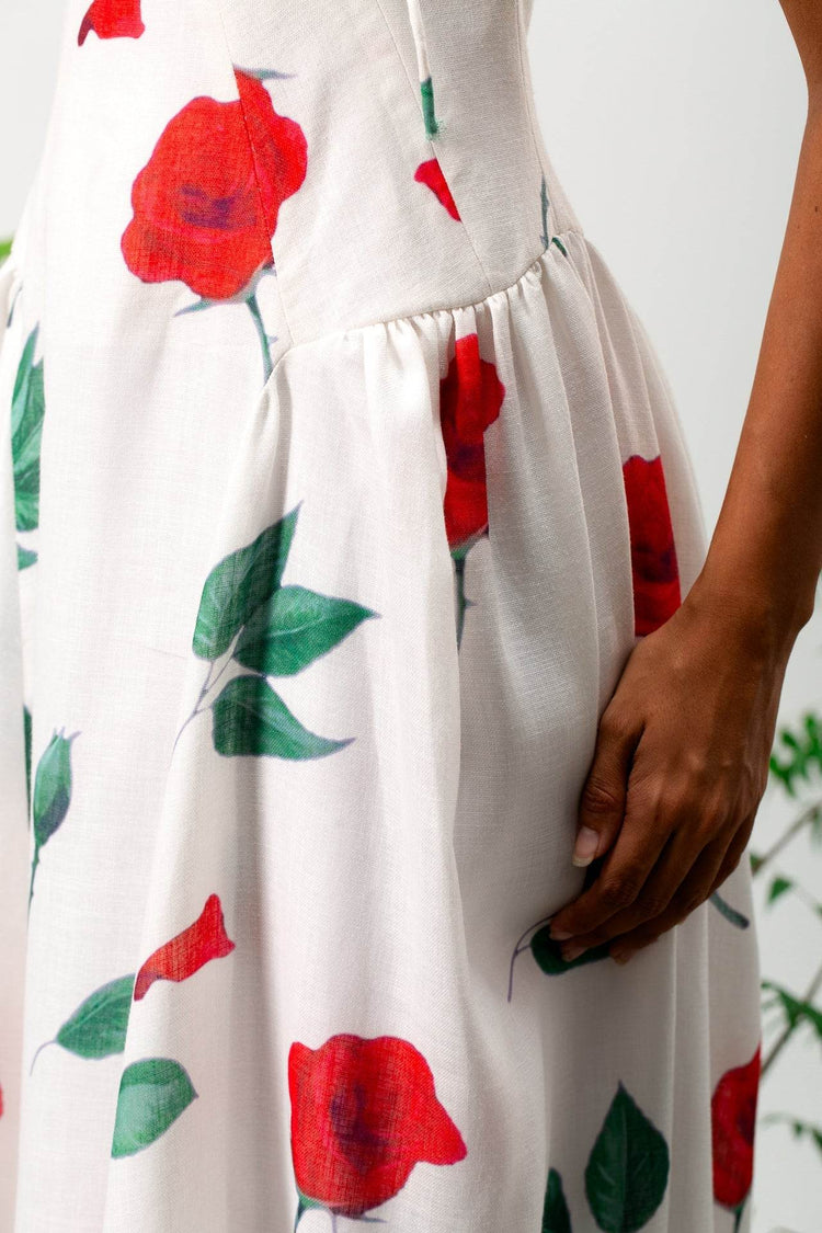 Bright floral Maxi dress - MOONMAINS EGY
